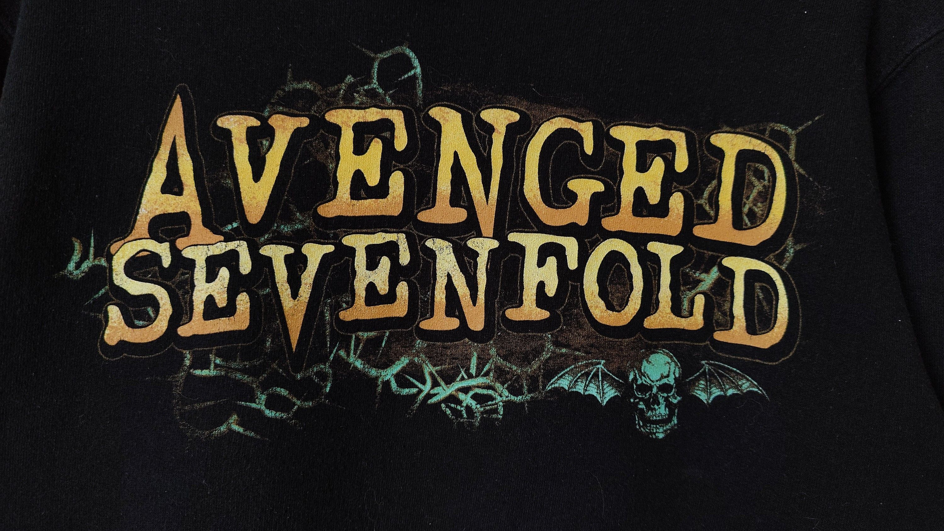 Band Tees × Vintage Avenged Sevenfold VTG Y2K Vintage Official Sweatshirt Hoodie Size US L / EU 52-54 / 3 - 6 Thumbnail