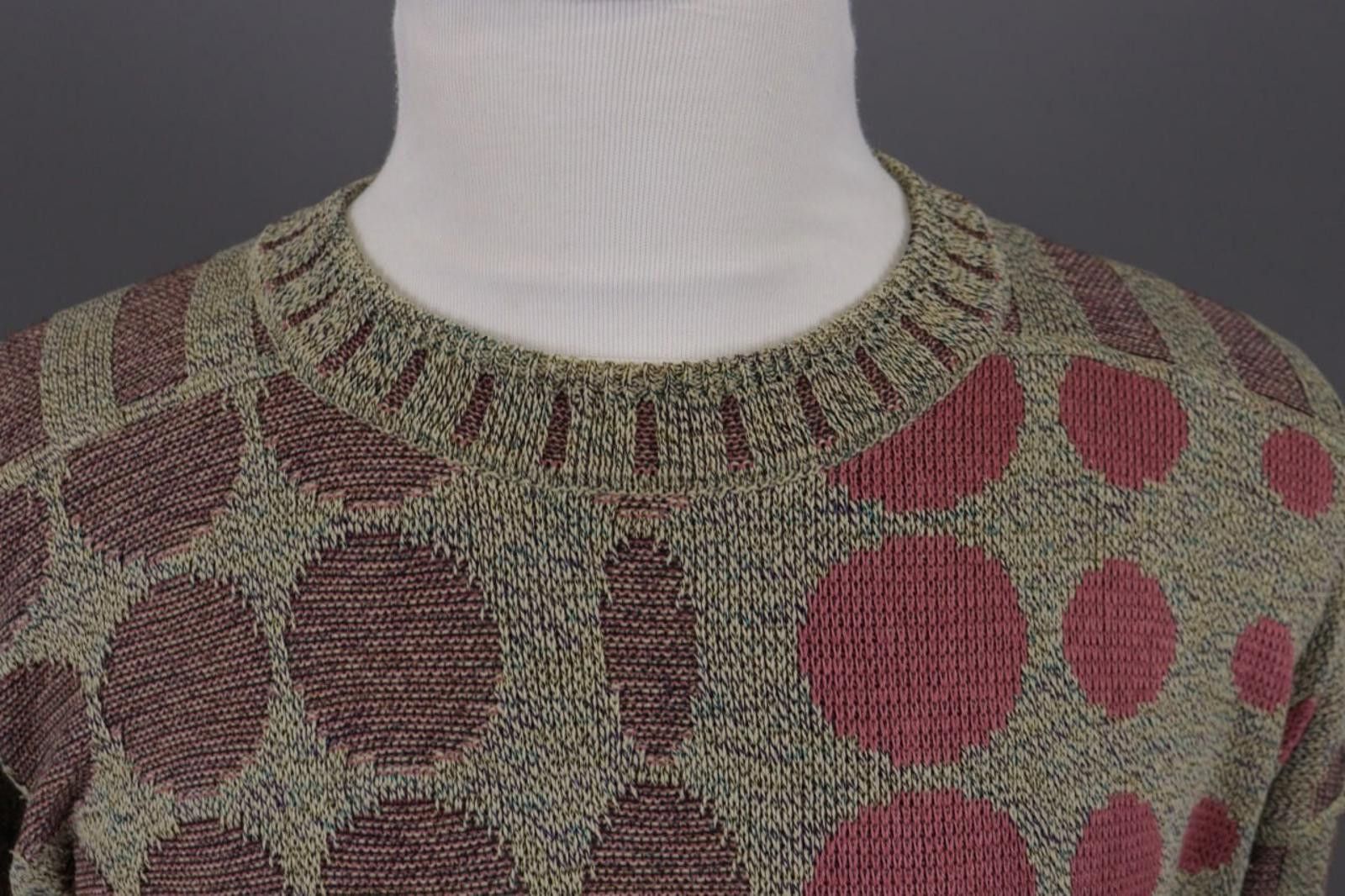 Carlo Colucci Carlo Colucci Crew Neck Multicolour Knit Sweater Size 54 Size US M / EU 48-50 / 2 - 3 Thumbnail