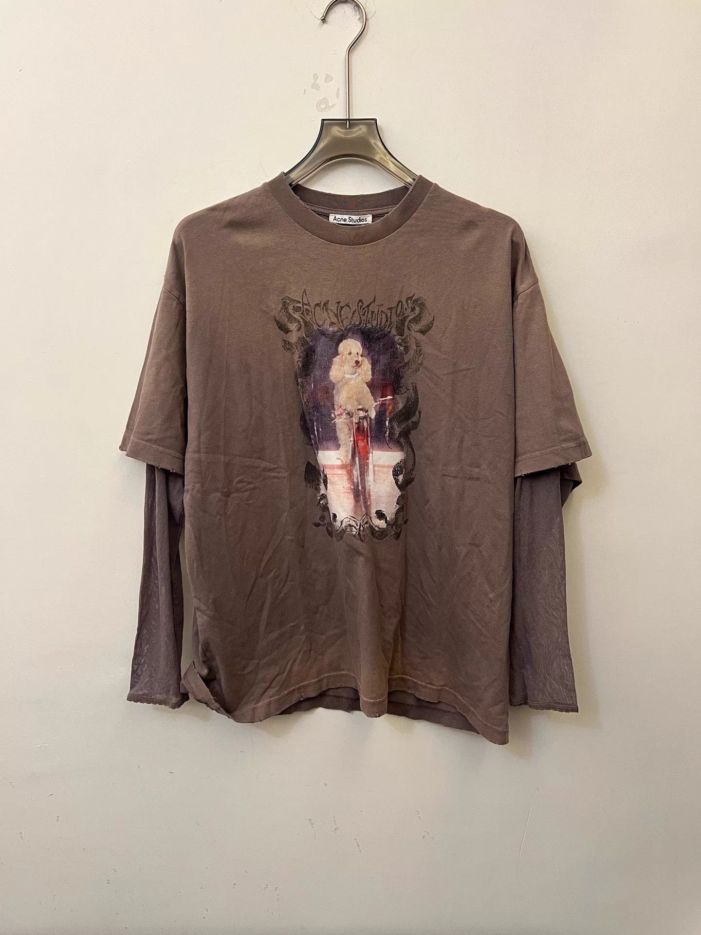 Acne Studios Acne Women's LS Tee Distressed Inner Sleeve XXS (new, tried) Size XXS / US 00 / IT 34 - 1 Thumbnail