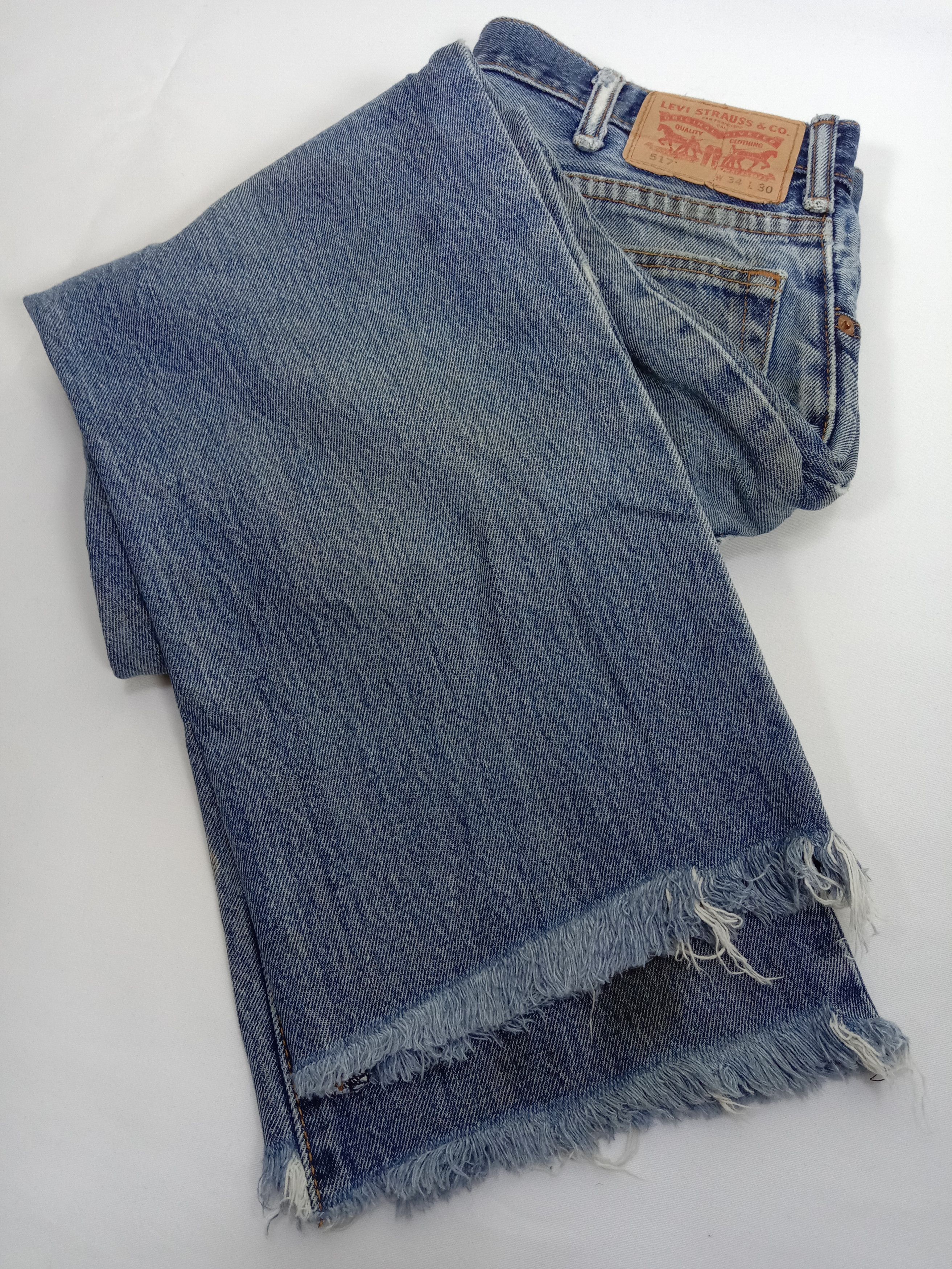 Levi's Vintage Levi's 517 Flare Jeans Dirty Wash Distressed Denim Size US 33 - 16 Thumbnail