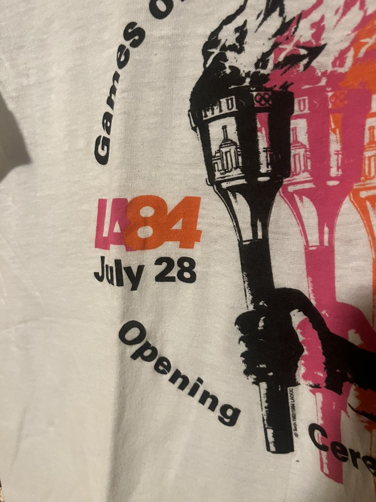 USA Olympics VTG LA OLYMPIC GAMES '84 XXIII OLYMPIAD T-SHIRT LA 1984 M Size US M / EU 48-50 / 2 - 4 Thumbnail