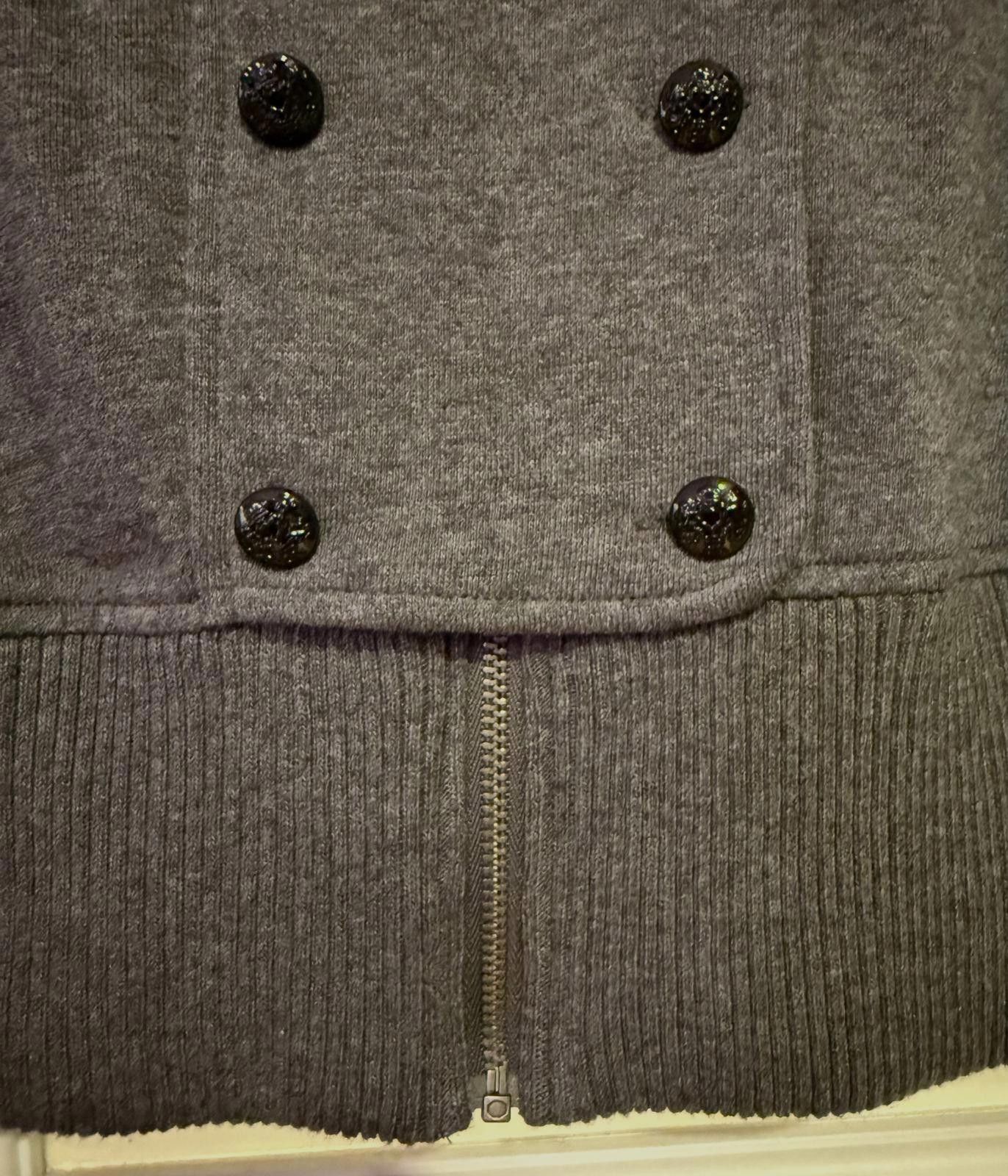 Banana Republic NWT Zip Up Sweater Jacket-Dark Gray Size S / US 4 / IT 40 - 6 Thumbnail