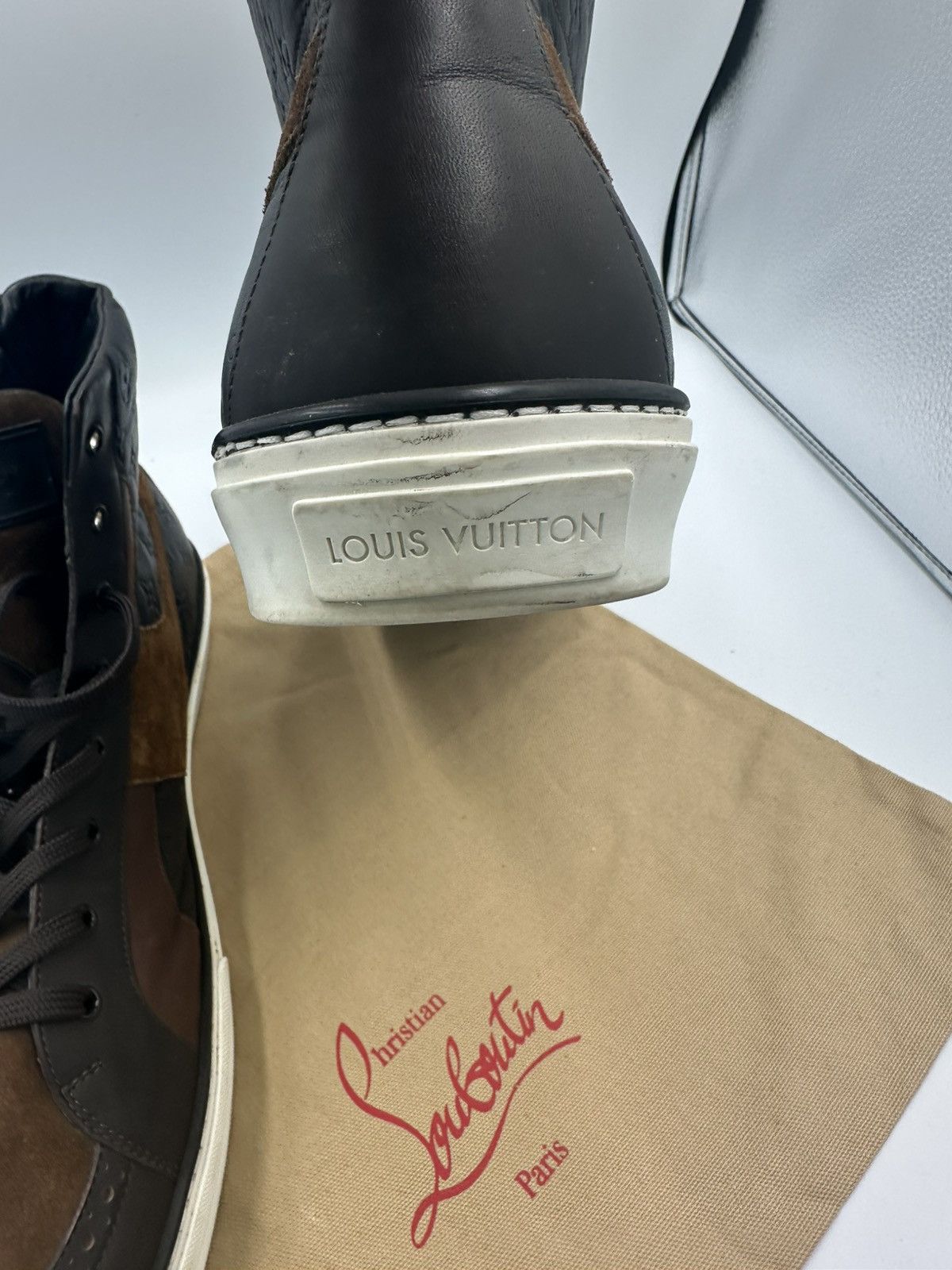 Louis Vuitton Louis Vuitton High Top Sneakers Size US 13 / EU 46 - 16 Thumbnail