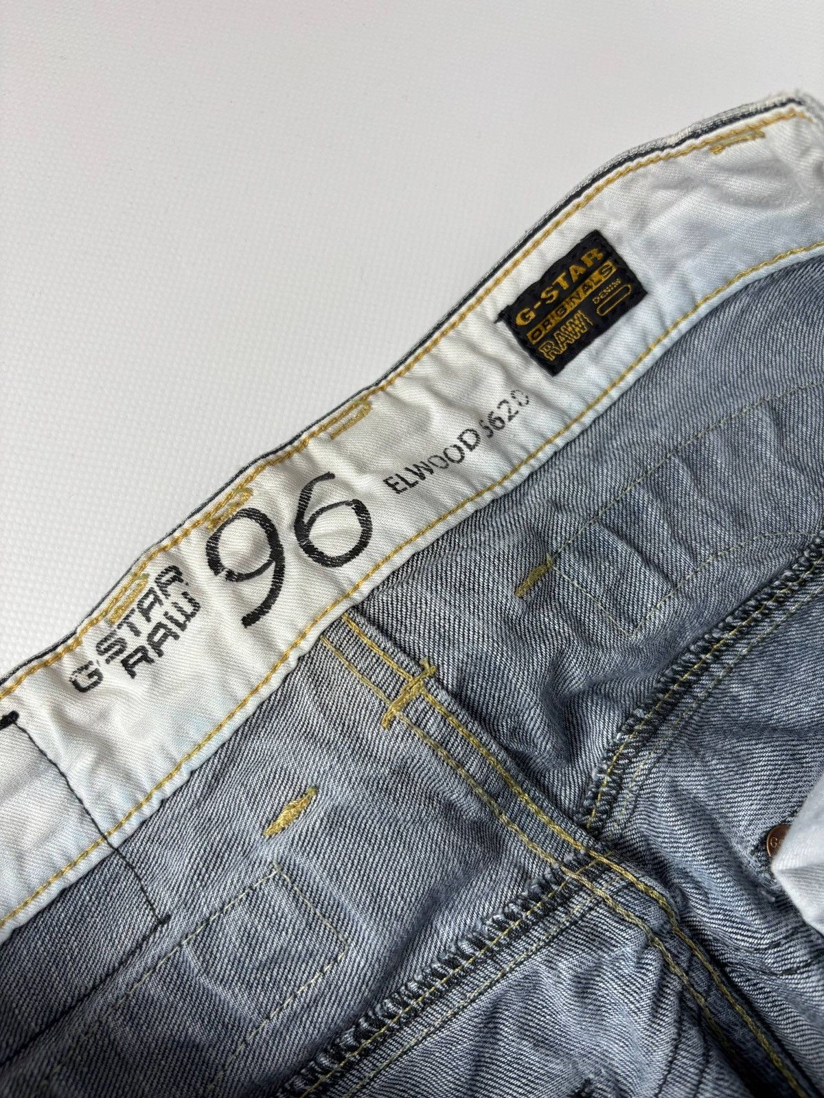 G-Star G Star Elwood 96 Denim Buckle Back Jeans Size 33 Size US 33 - 10 Thumbnail