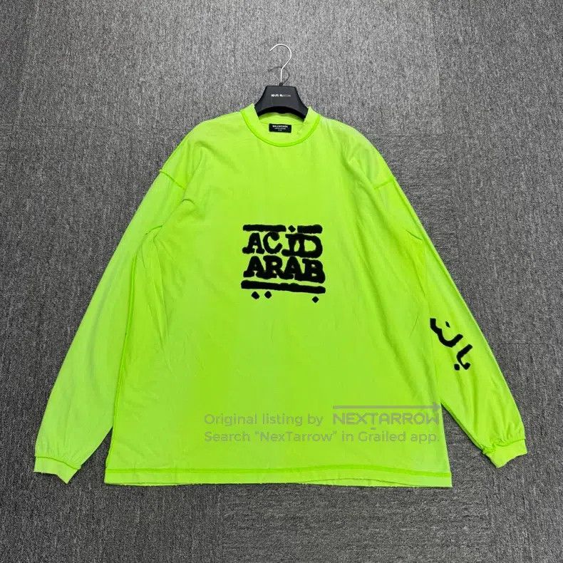 Balenciaga Balenciaga Graffiti Alphabet Long Sleeve Size US S / EU 44-46 / 1 - 1 Thumbnail
