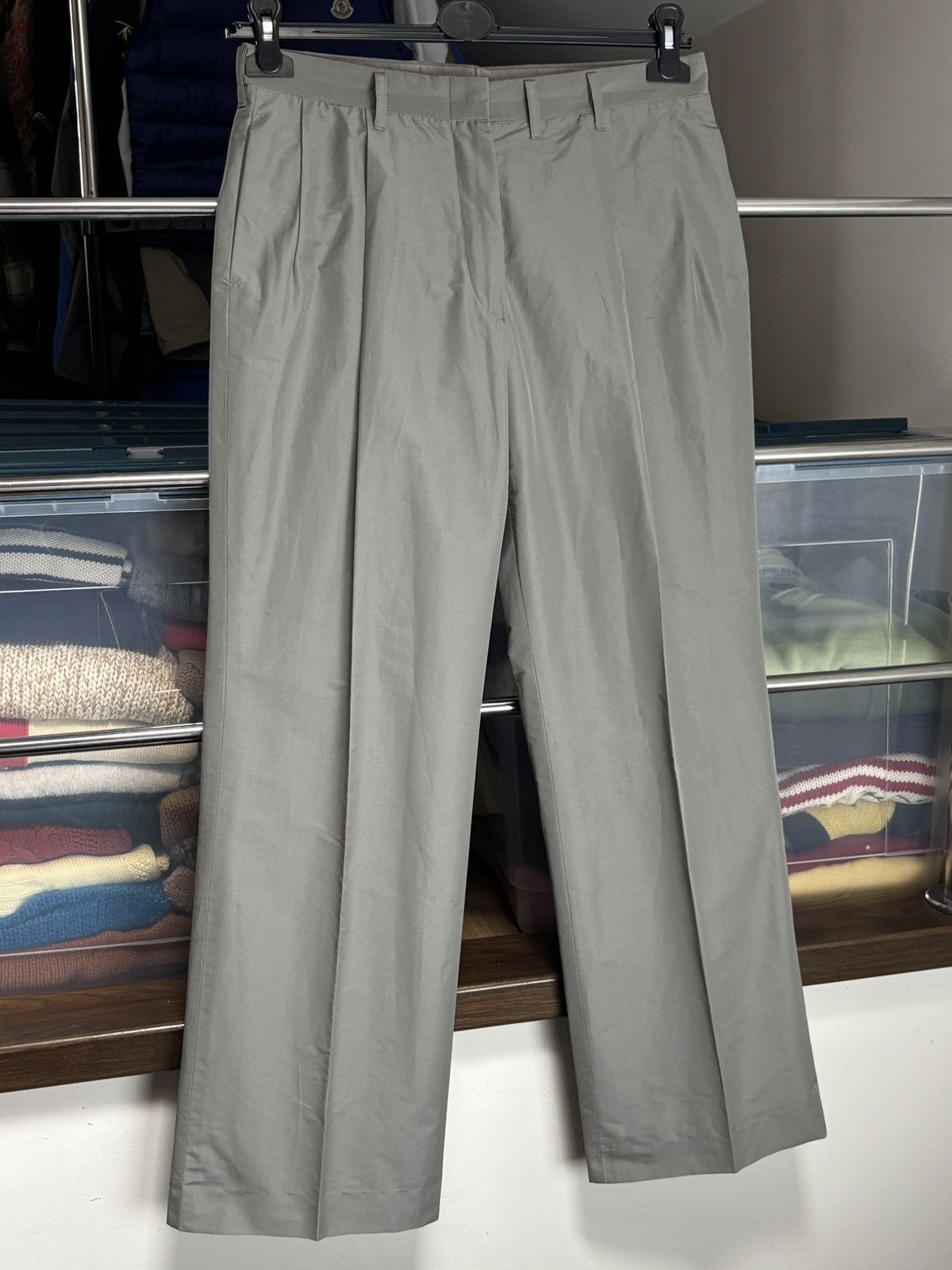 Jil Sander Jil Sander Vintage Wide Leg Crease Casual Chino Pants Size 26" / US 2 / IT 38 - 2 Thumbnail