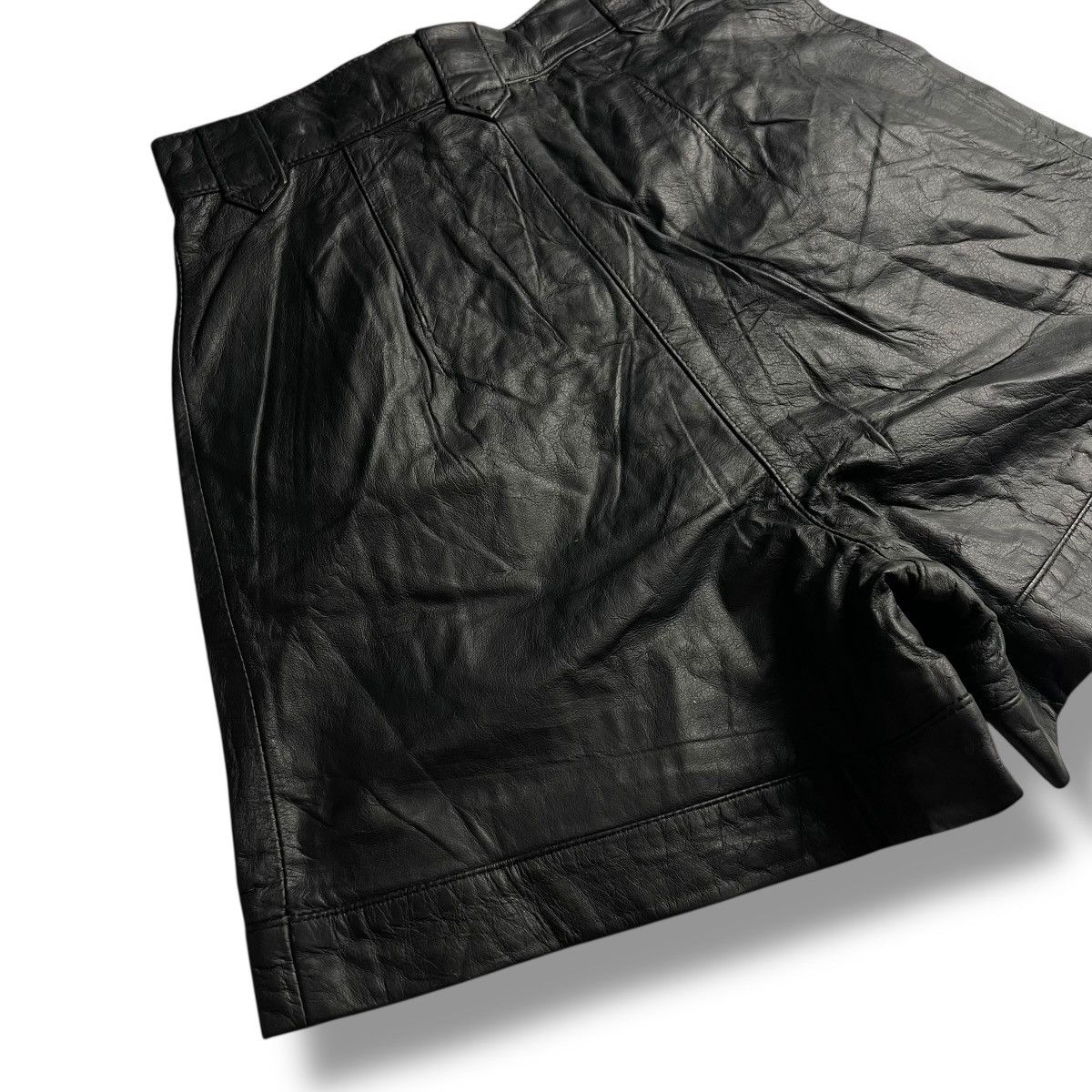 Genuine Leather BRAND NEW OLD STOCK COWHDE GENUINE LEATHER SHORTS Size 24" / US 00 / IT 34 - 11 Thumbnail