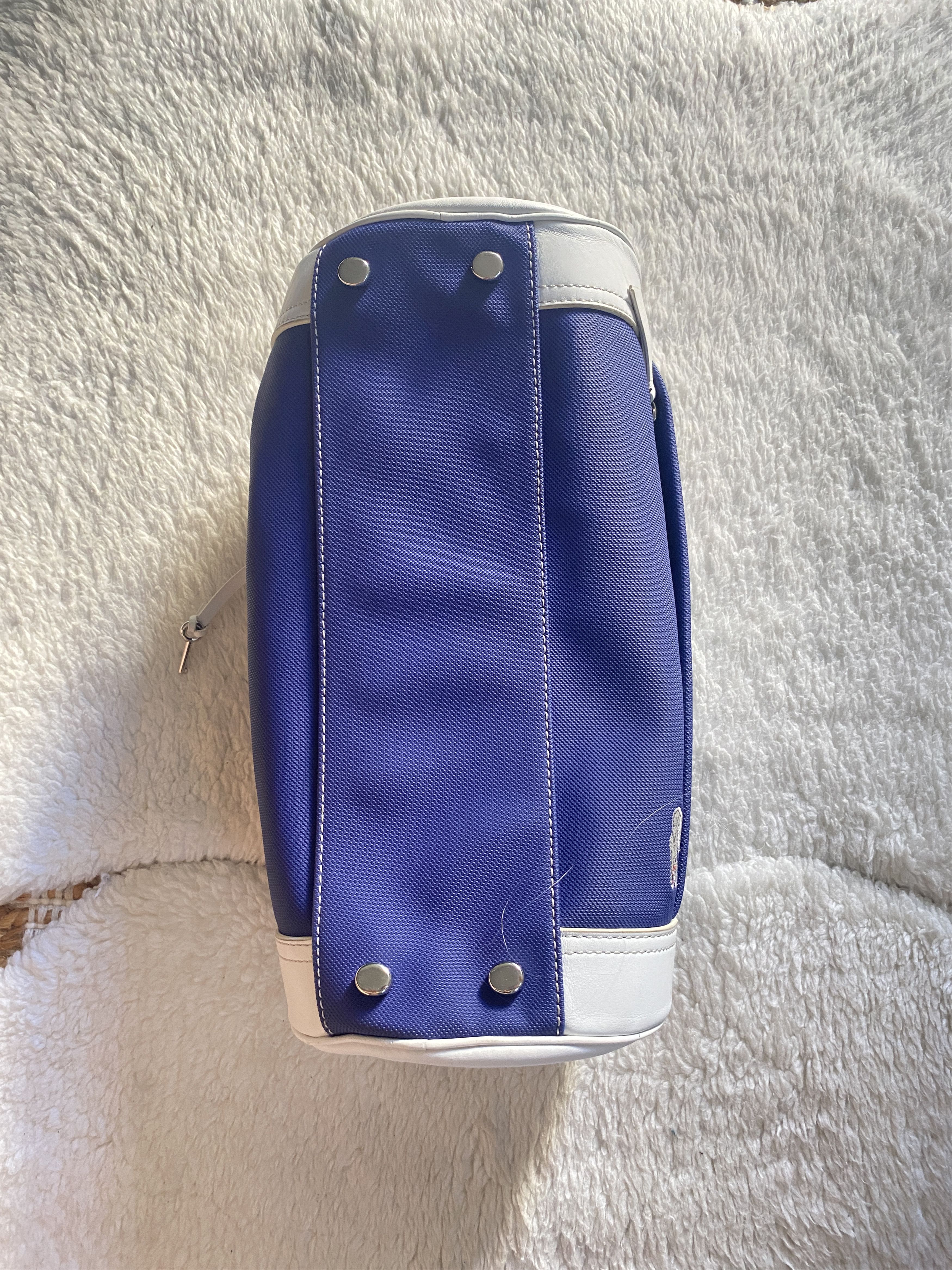Lacoste Rare Lacoste Barrel Bag – Navy & White PVC Size ONE SIZE - 2 Thumbnail
