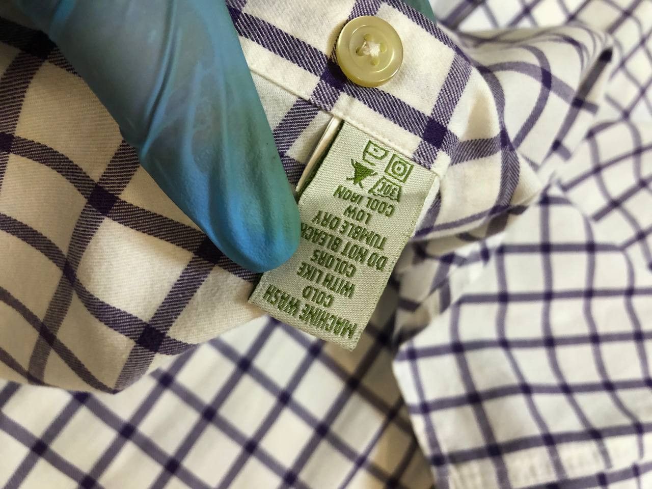 Orvis Orvis Purple Check Button Up Shirt – 100% Cotton Size US L / EU 52-54 / 3 - 5 Thumbnail