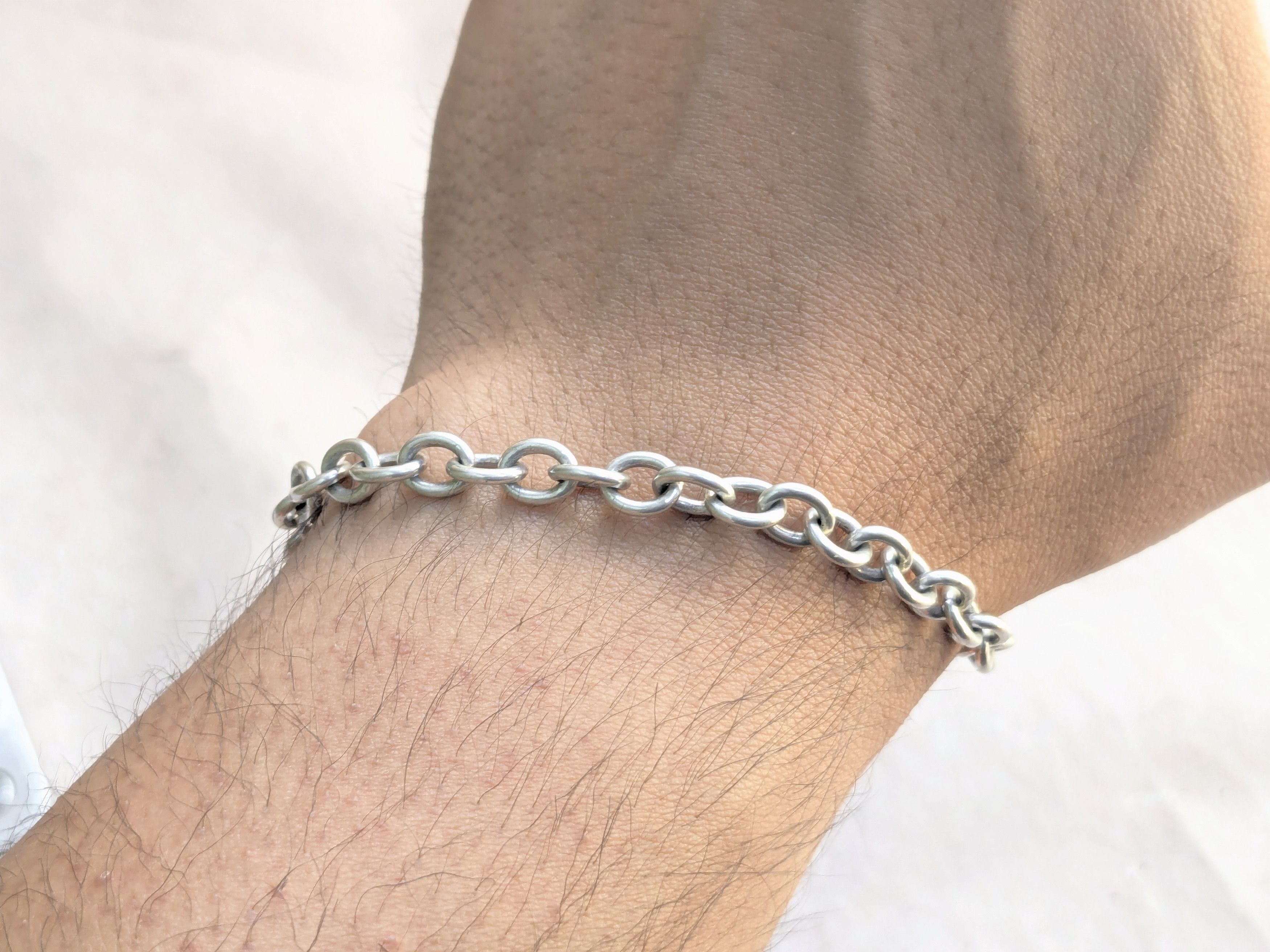 Jewelry Vintage Sterling Silver Bracelet Milor Oval Chain Link 8 Y2K Size ONE SIZE - 10 Thumbnail