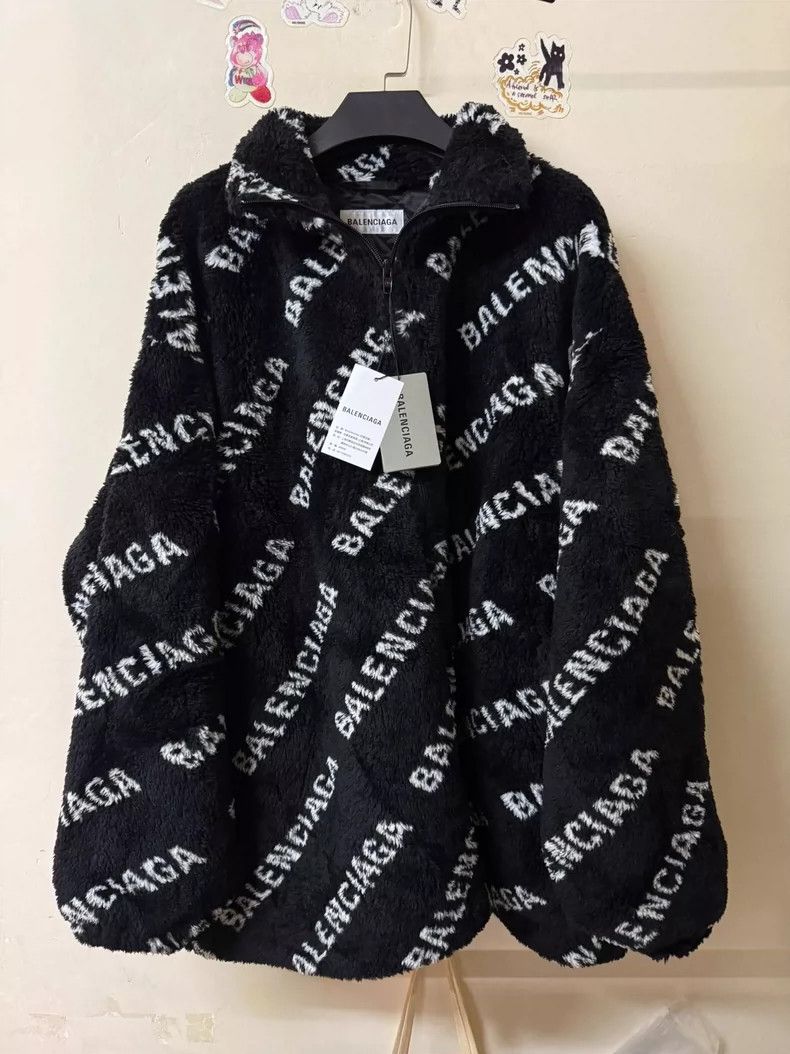 Balenciaga size 34 Teddy full print fur jacket 2505-Nextar