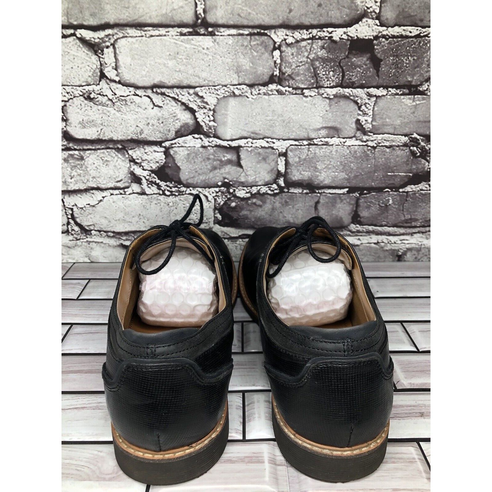 Other Aldo Circa 1972 Black Leather Oxfords Lace Up Dress Shoes Me Size US 9 / EU 42 - 4 Thumbnail