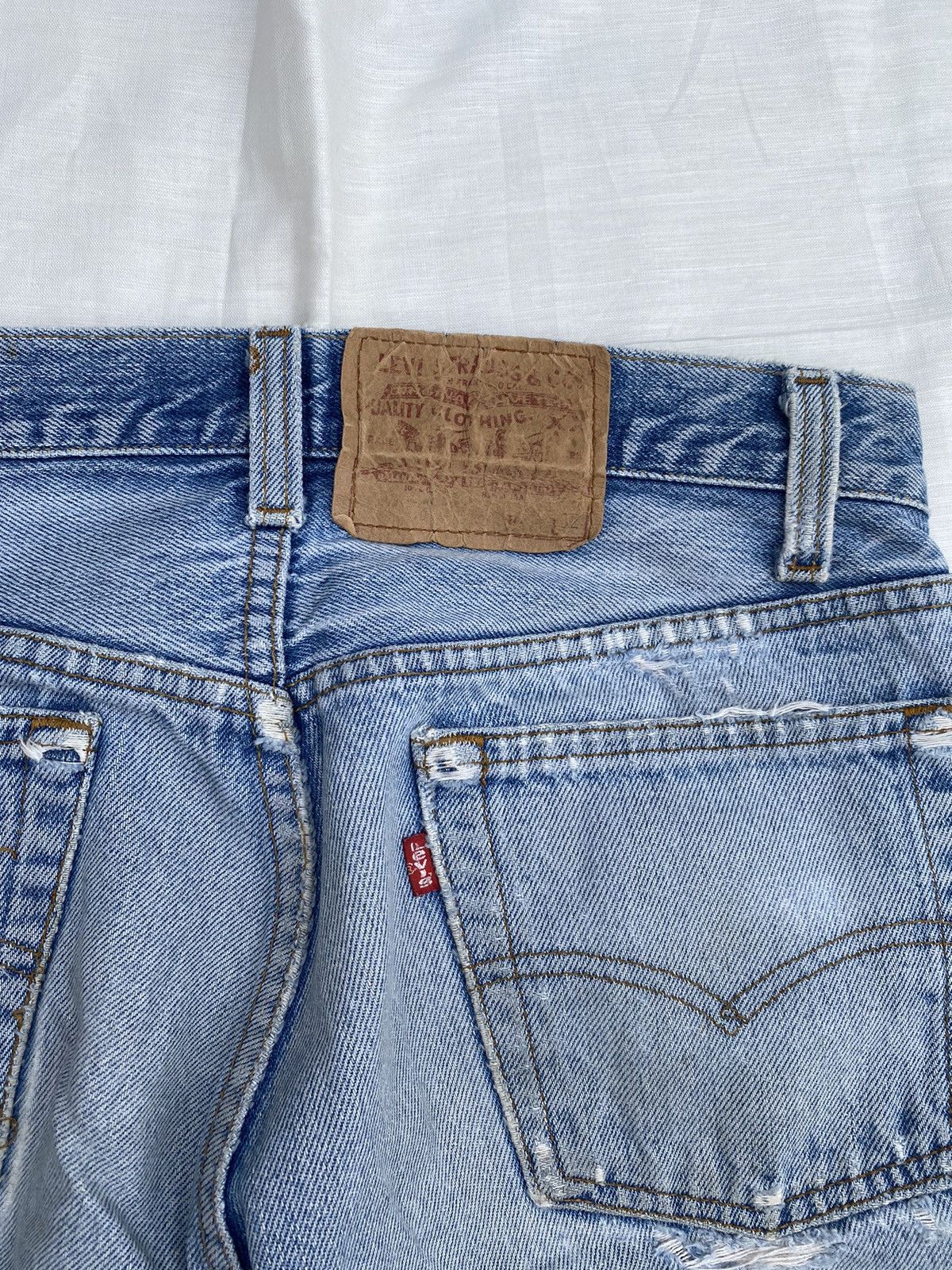 Japanese Brand × Levi's Vintage Clothing Levi's Patchwork Rare 28" Size US 28 / EU 44 - 11 Thumbnail