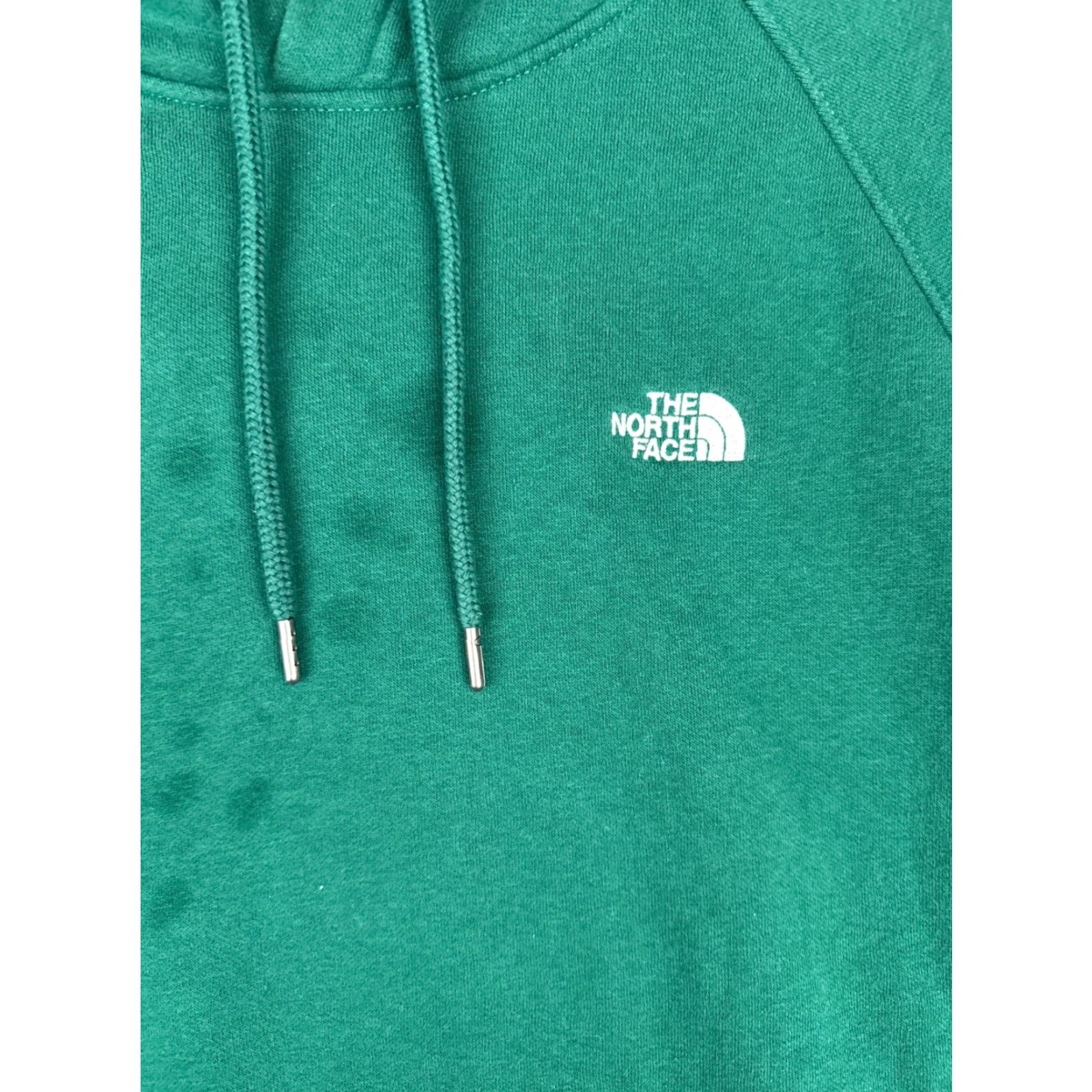 The North Face The North Face Hoodie Womens L Green Logo Cotton Blend Pockets Stains Vintage No N/A Size L / US 10 / IT 46 - 6 Thumbnail