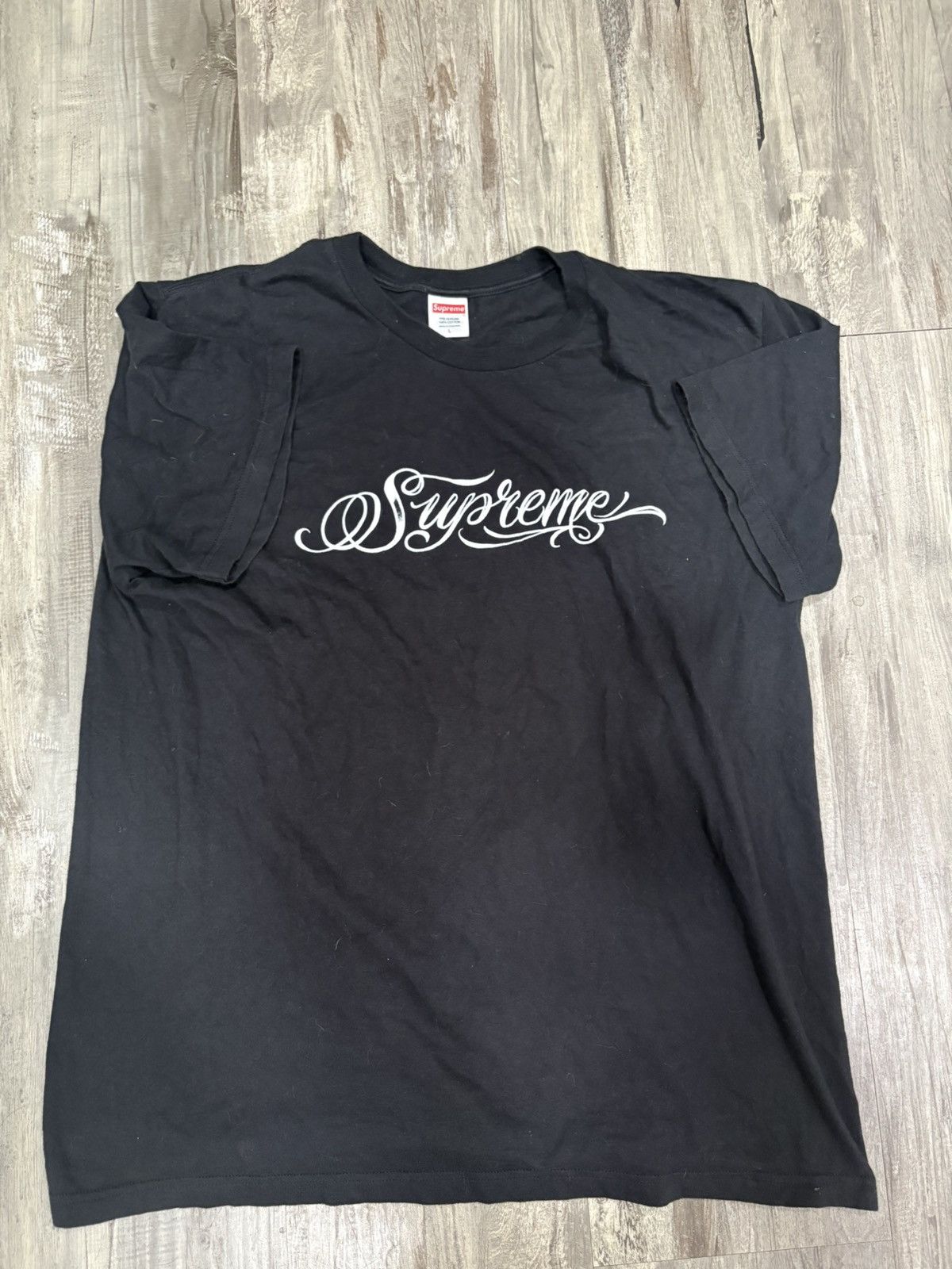 Supreme script tee