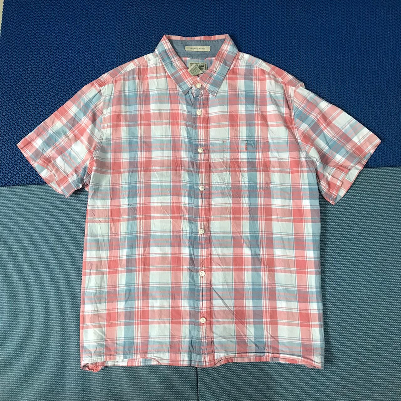 L.L. Bean LL Bean Plaid Tartan Madrass shirt Short Sleeves red Size US L / EU 52-54 / 3 - 1 Thumbnail