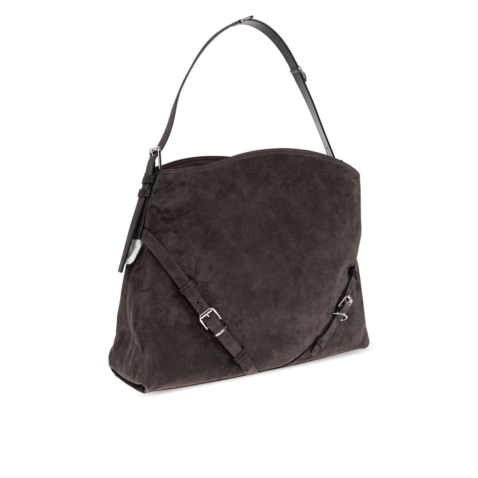 Givenchy GIVENCHY Voyou Large Gray Suede Shoulder Bag New & Authentic Size ONE SIZE - 3 Thumbnail