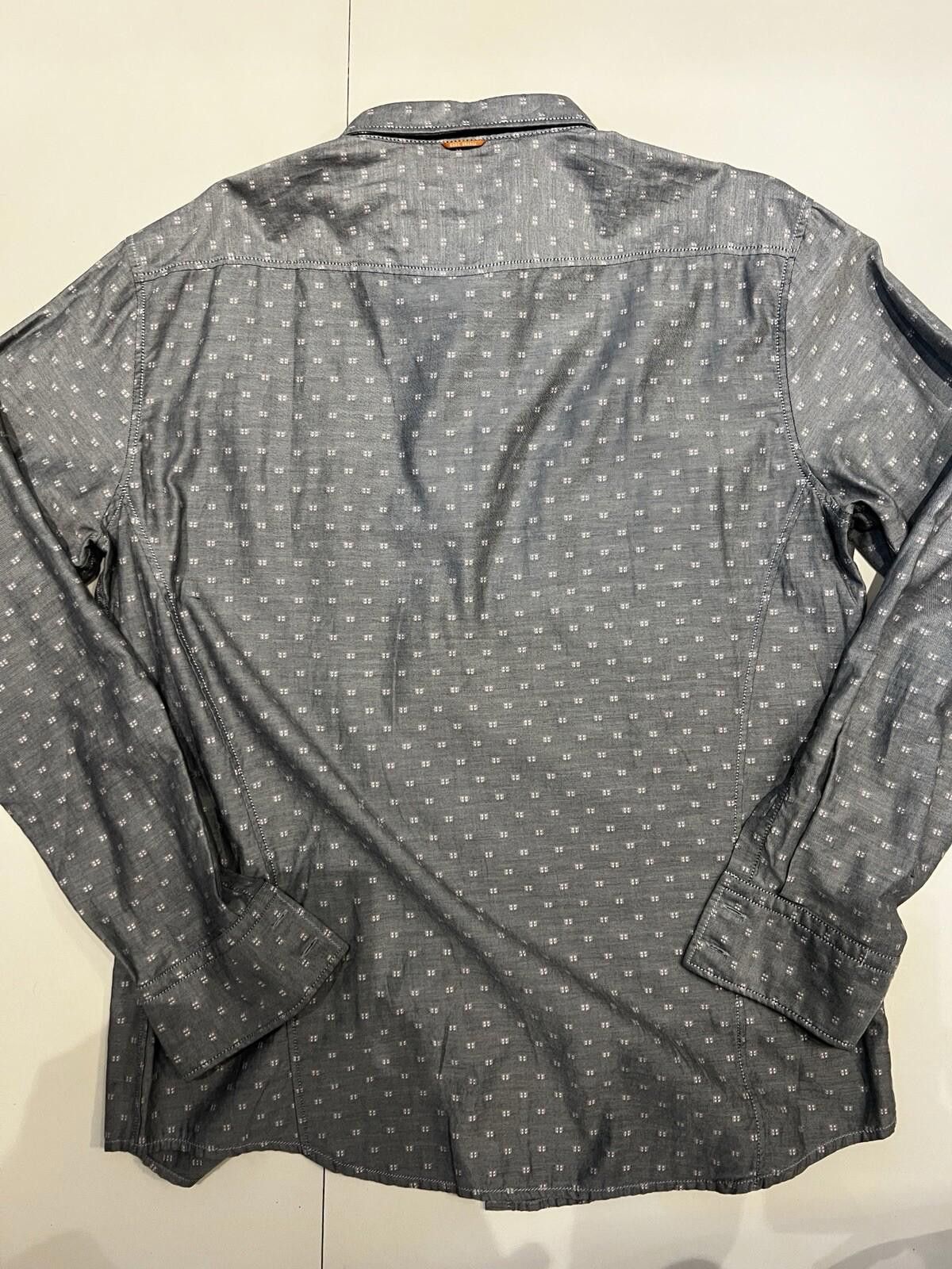 Hugo Boss Hugo Boss Button Down Shirt Detail Grey Shirt XXL Size US XXL / EU 58 / 5 - 5 Thumbnail