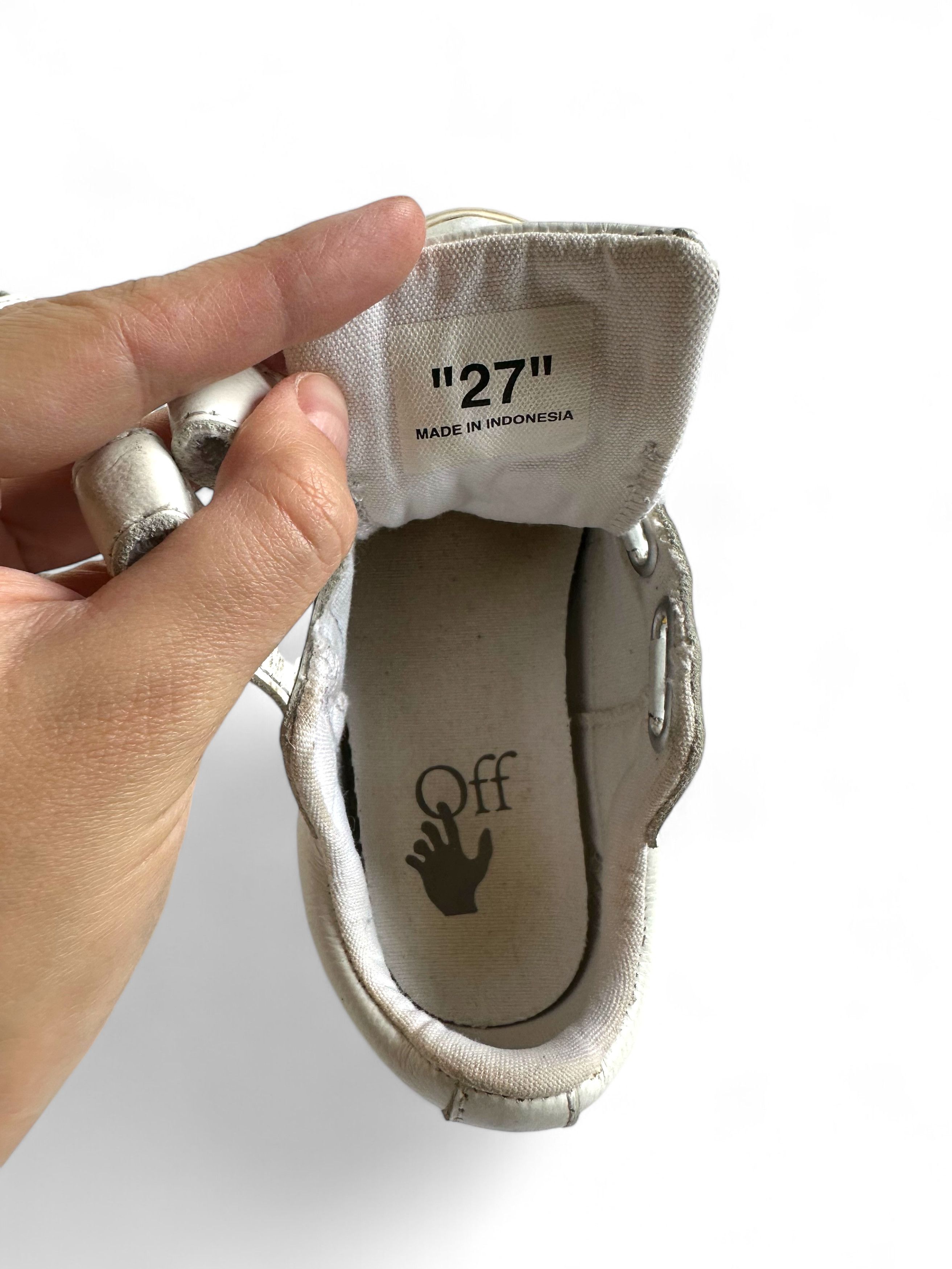 Off-White Off White Kids Velcro Vulcanized Low Top Sneakers Size US 4 / IT 34 - 10 Thumbnail