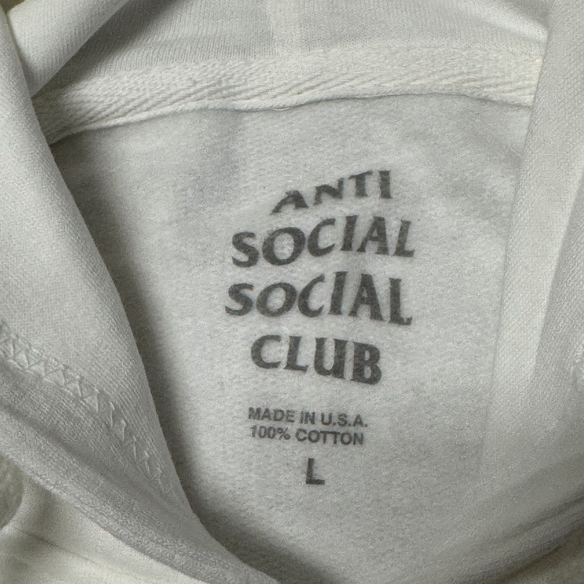 Anti Social Social Club ANTI SOCIAL SOCIAL CLUB HOODIE Size Large color Off White Size US L / EU 52-54 / 3 - 7 Thumbnail