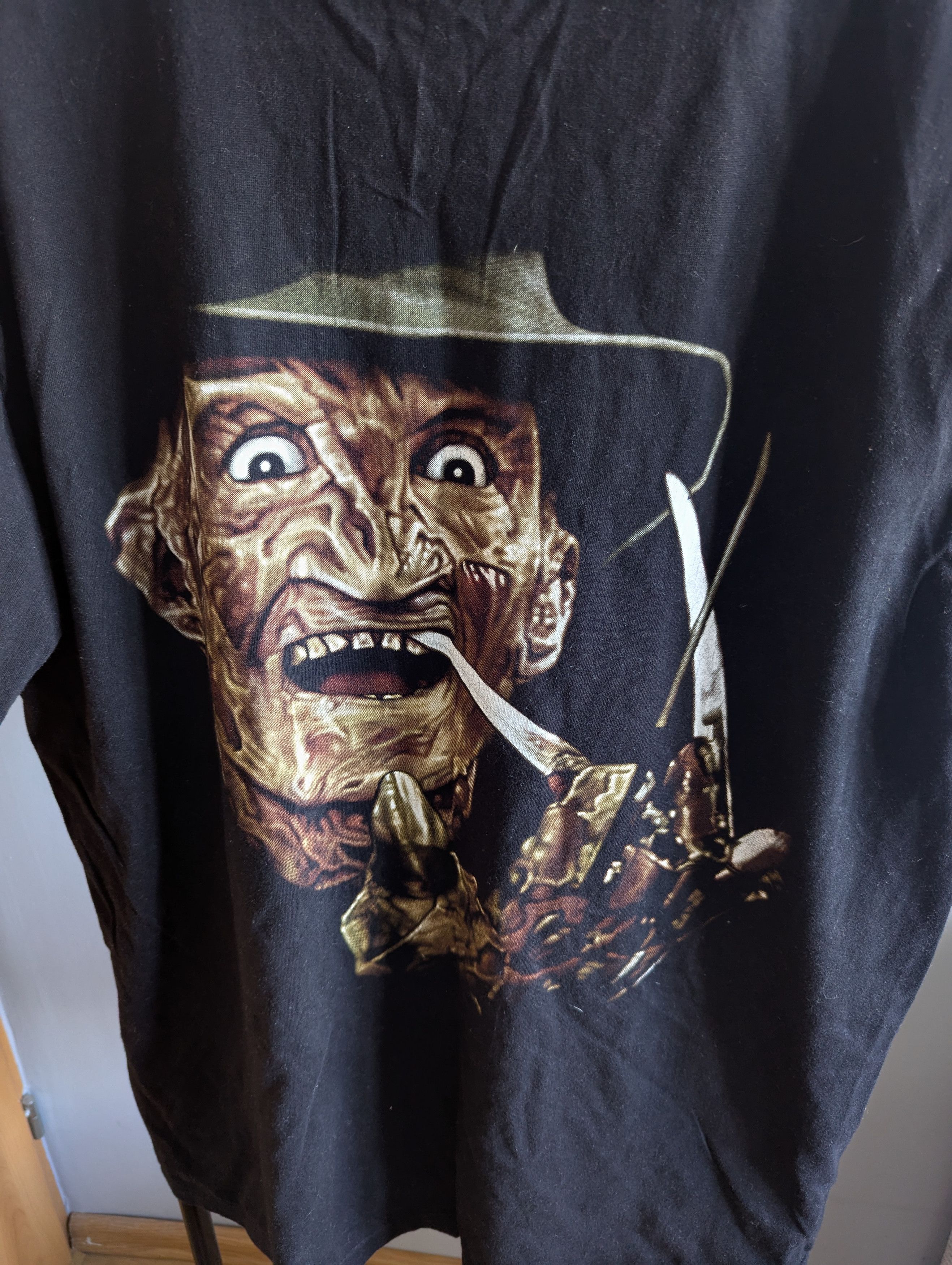 Vintage Vintage 90s Freddy Krueger double sided t-shirt rare Size US XL / EU 56 / 4 - 6 Thumbnail