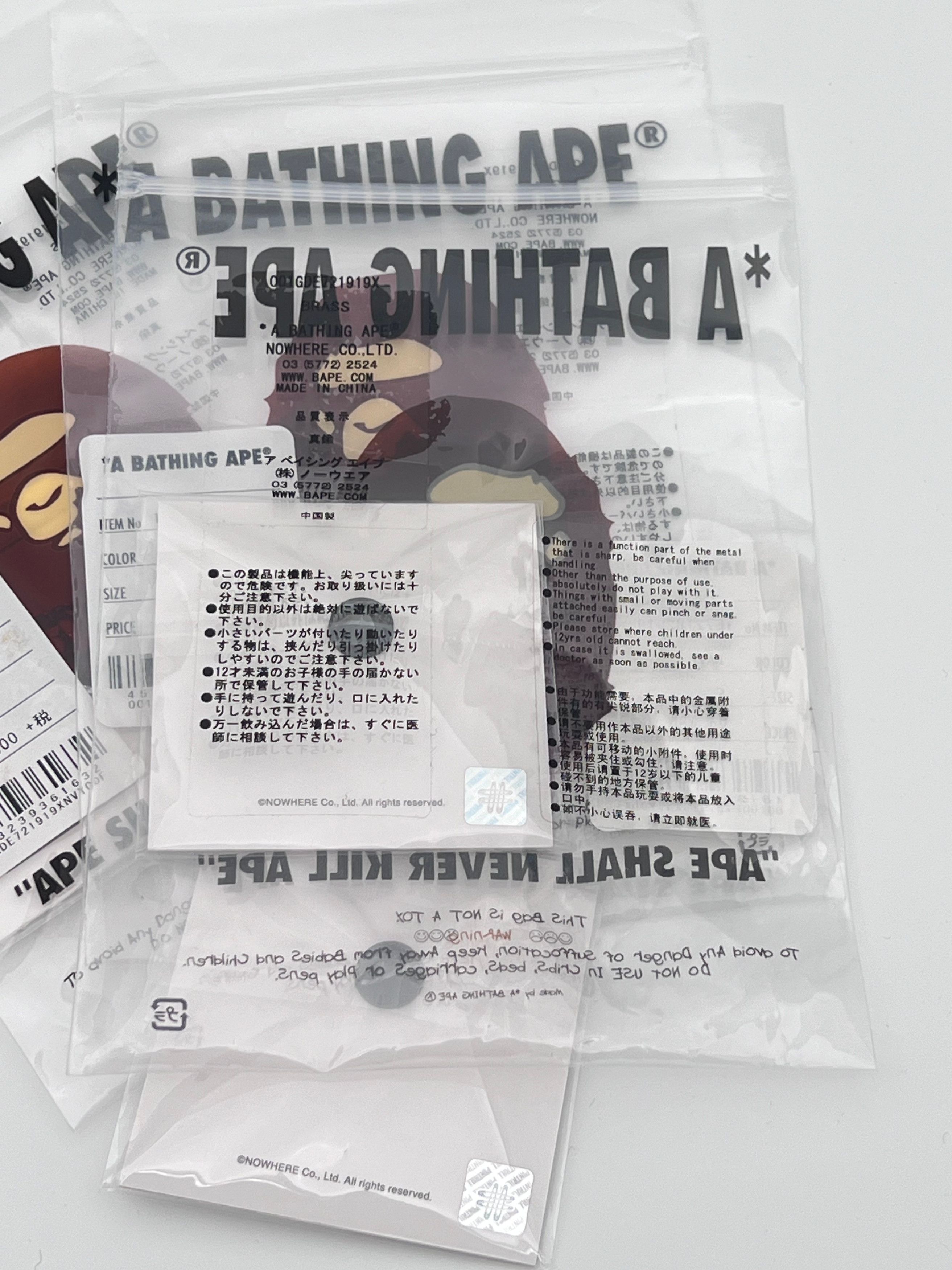 Bape Brand New* BAPE Bape.Com XXV Ape Head Pintrill Pins White Size ONE SIZE - 4 Thumbnail