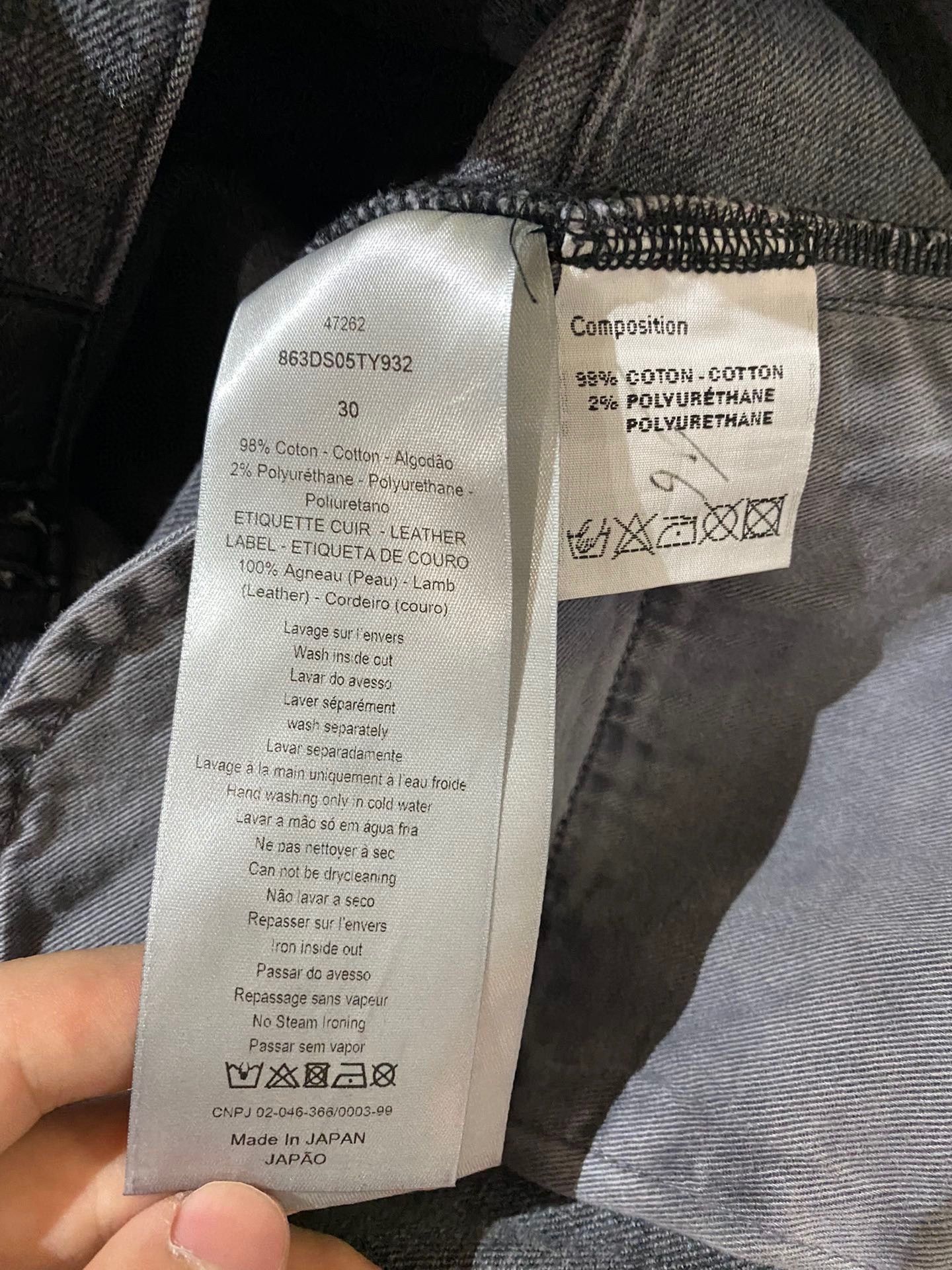 Dior Dior Men's Distressed Jeans Size 30 Size US 30 / EU 46 - 6 Thumbnail