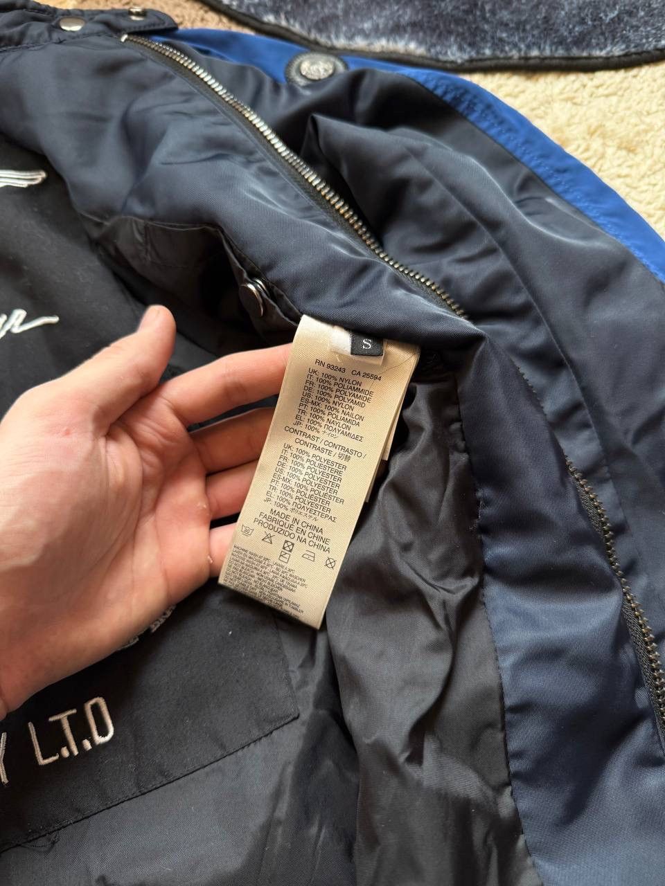 Diesel Diesel Flying Cougar Jacket Light Dark Blue Nylon Bomber Size US S / EU 44-46 / 1 - 9 Thumbnail