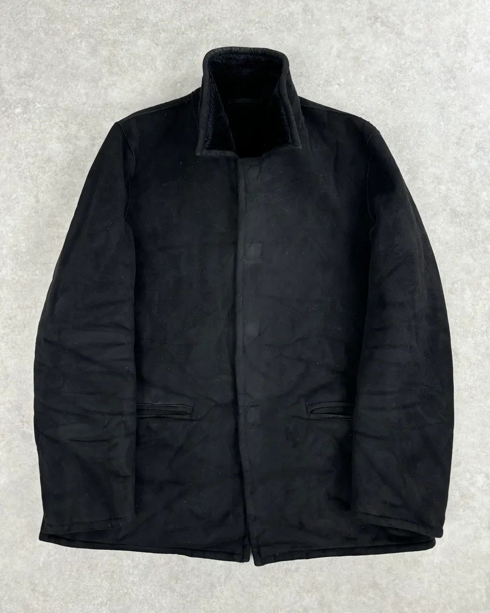 Armani Collezioni 2000s Armani Collezioni Black Faux Fur Coat Size US M / EU 48-50 / 2 - 1 Thumbnail