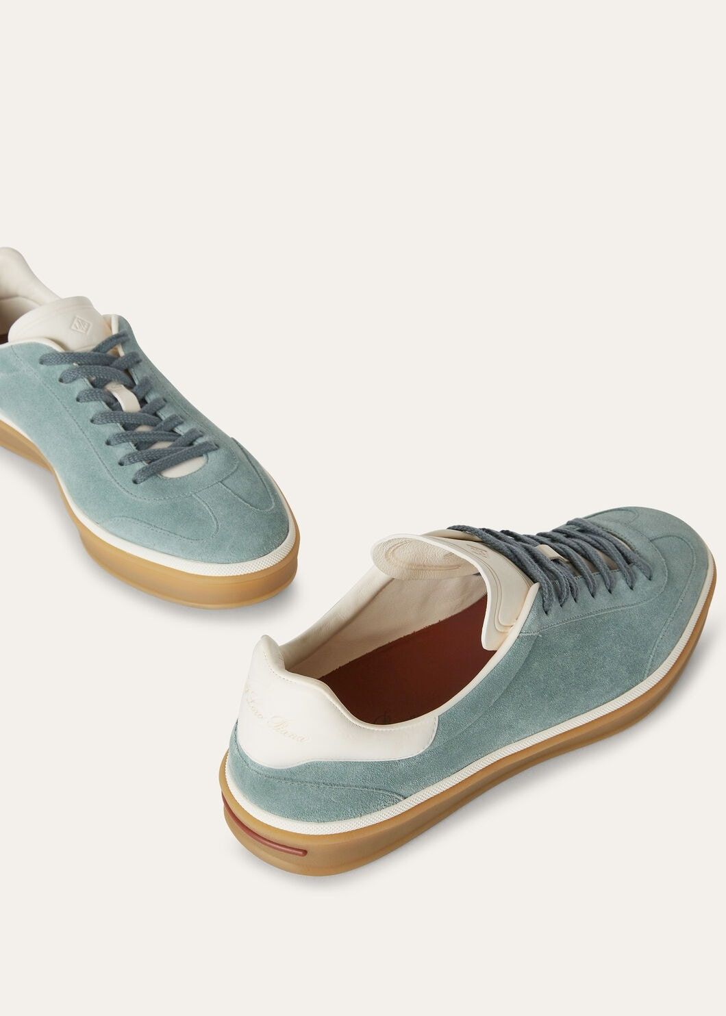Loro Piana o1srvl11e0825 Tennis Walk Sneakers in Light Blue/White Size US 11 / EU 44 - 7 Thumbnail