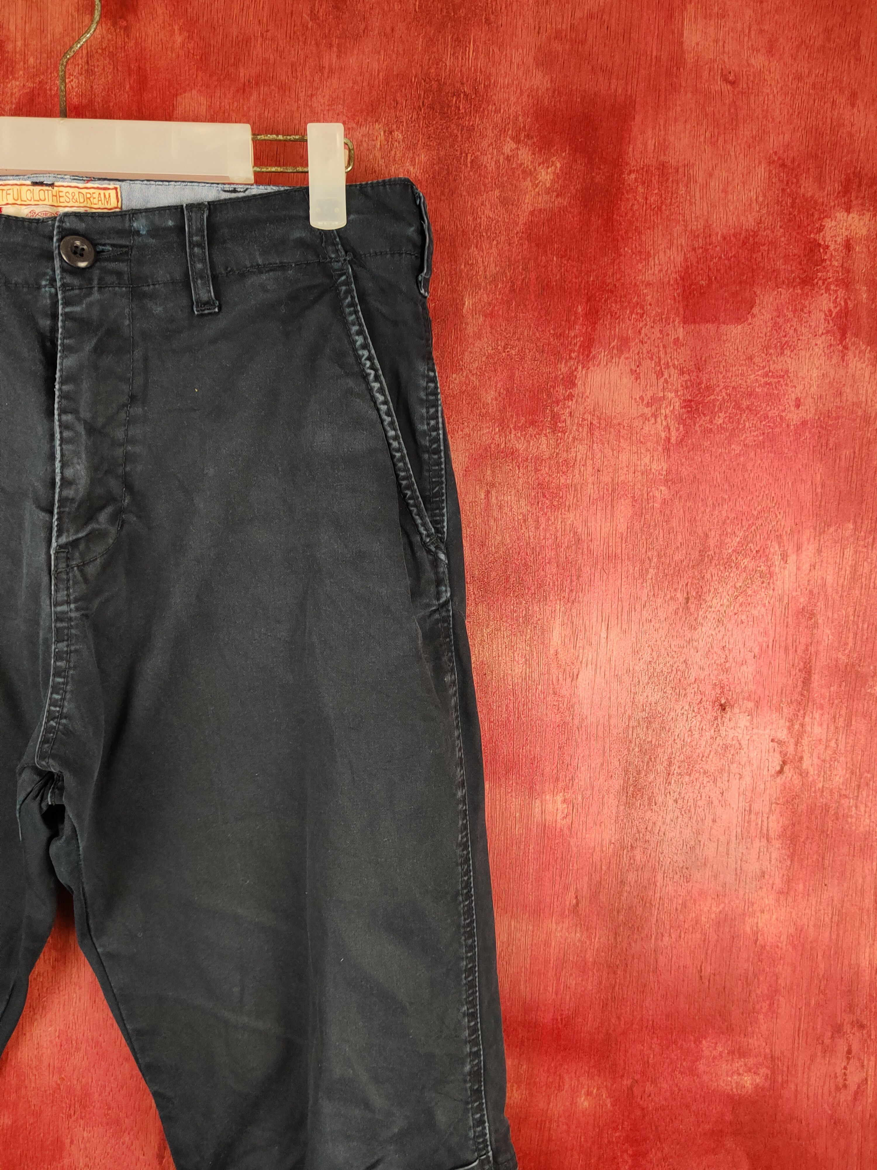 Japanese Brand Kriff Mayer Dark Blue Multipocket Casual Pants #S1821 Size US 31 - 5 Thumbnail