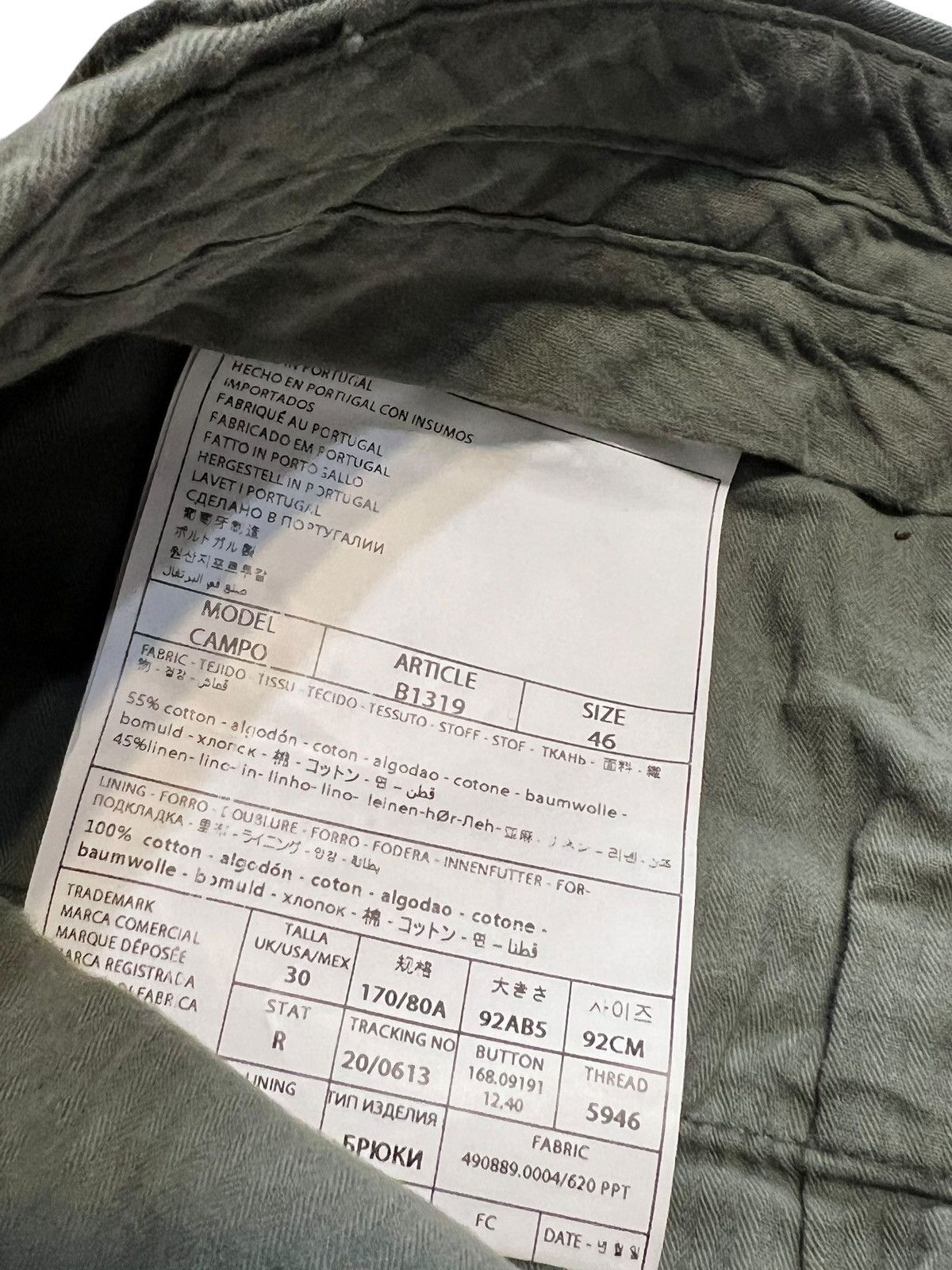 Suitsupply Suitsupply cotton linen pants campo Size US 30 / EU 46 - 2 Thumbnail