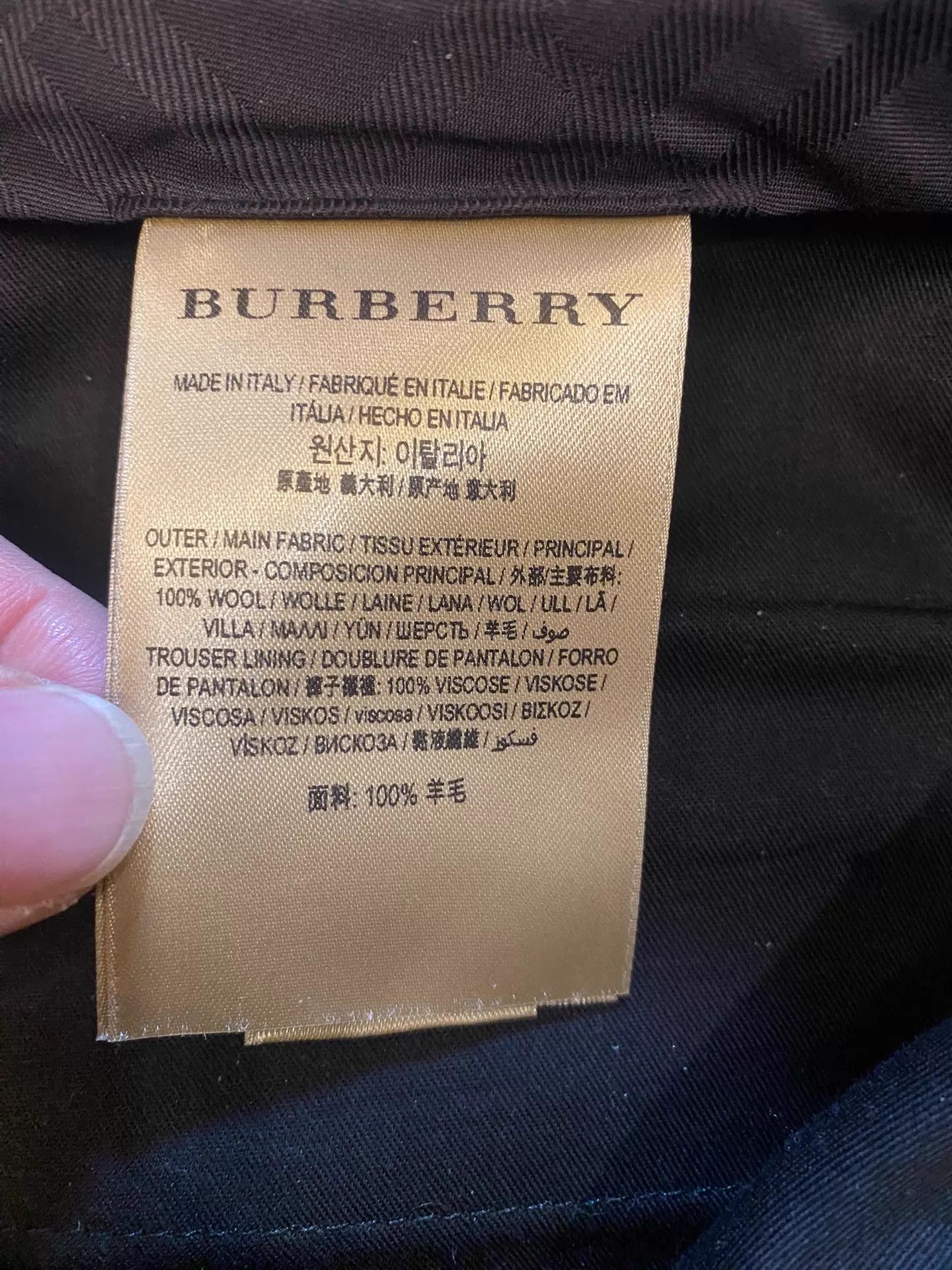 Burberry Burberry London Heavy Wool Charcoal Pants Italy 48 Size US 32 / EU 48 - 6 Thumbnail