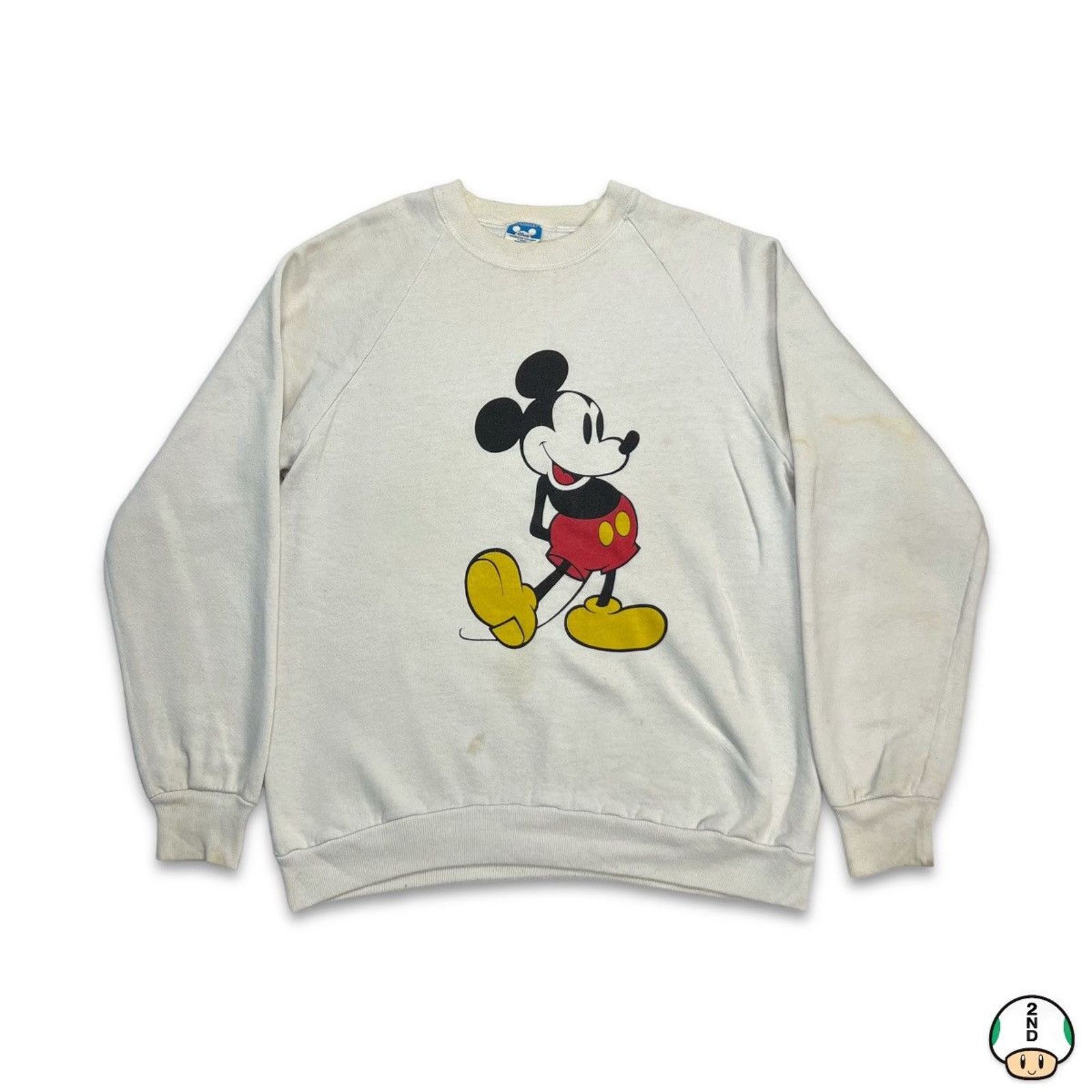 Disney × Mickey Mouse × Vintage Vintage 90s Disney Mickey Mouse Sweatshirt Movie Pullover Size US M / EU 48-50 / 2 - 1 Thumbnail