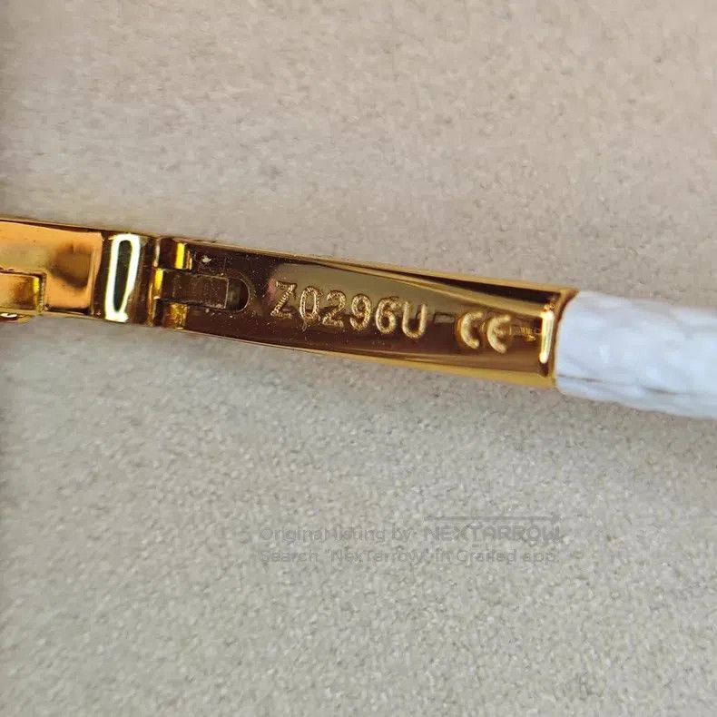 Louis Vuitton Louis Vuitton White Tri-Color Brown Sun Square Glasses Size ONE SIZE - 3 Thumbnail