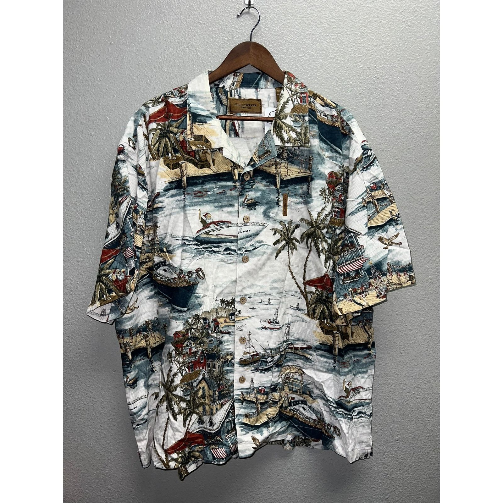 Clearwater Outfitters Vintage Santa Button Up Shirt Clearwater Outfitters Beach 2X Size US XXL / EU 58 / 5 - 1 Thumbnail