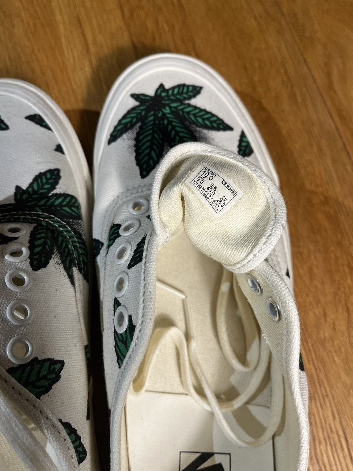Vans VANS OG Authentic LX Sweet Leaf "420" White/Green Size US 10 / EU 43 - 16 Thumbnail