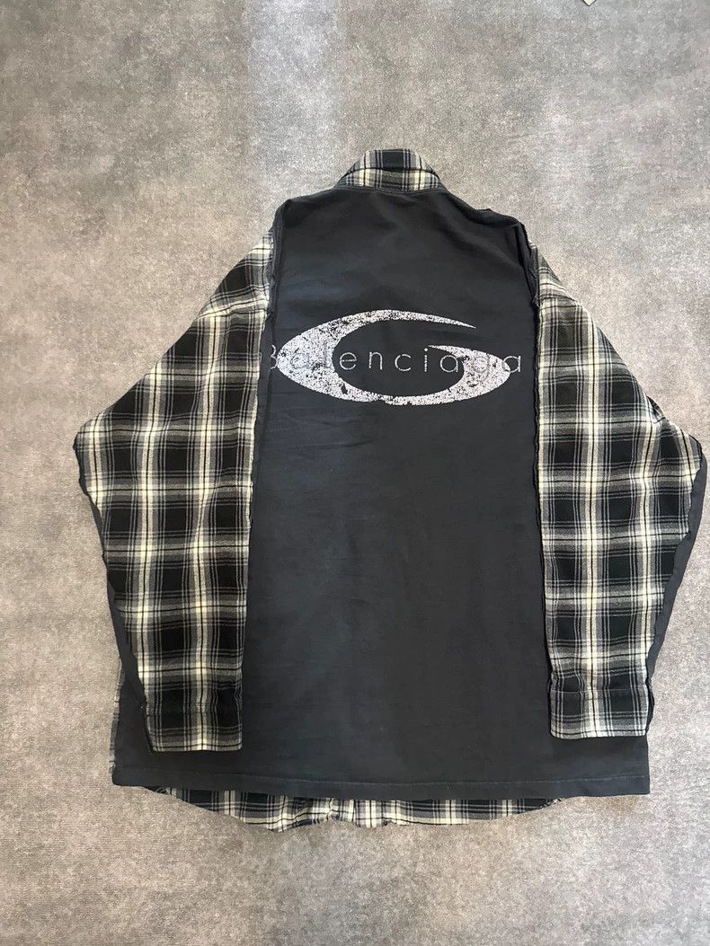 Balenciaga Balenciaga 25 Patchwork loose plaid shirt Size US M / EU 48-50 / 2 - 2 Thumbnail