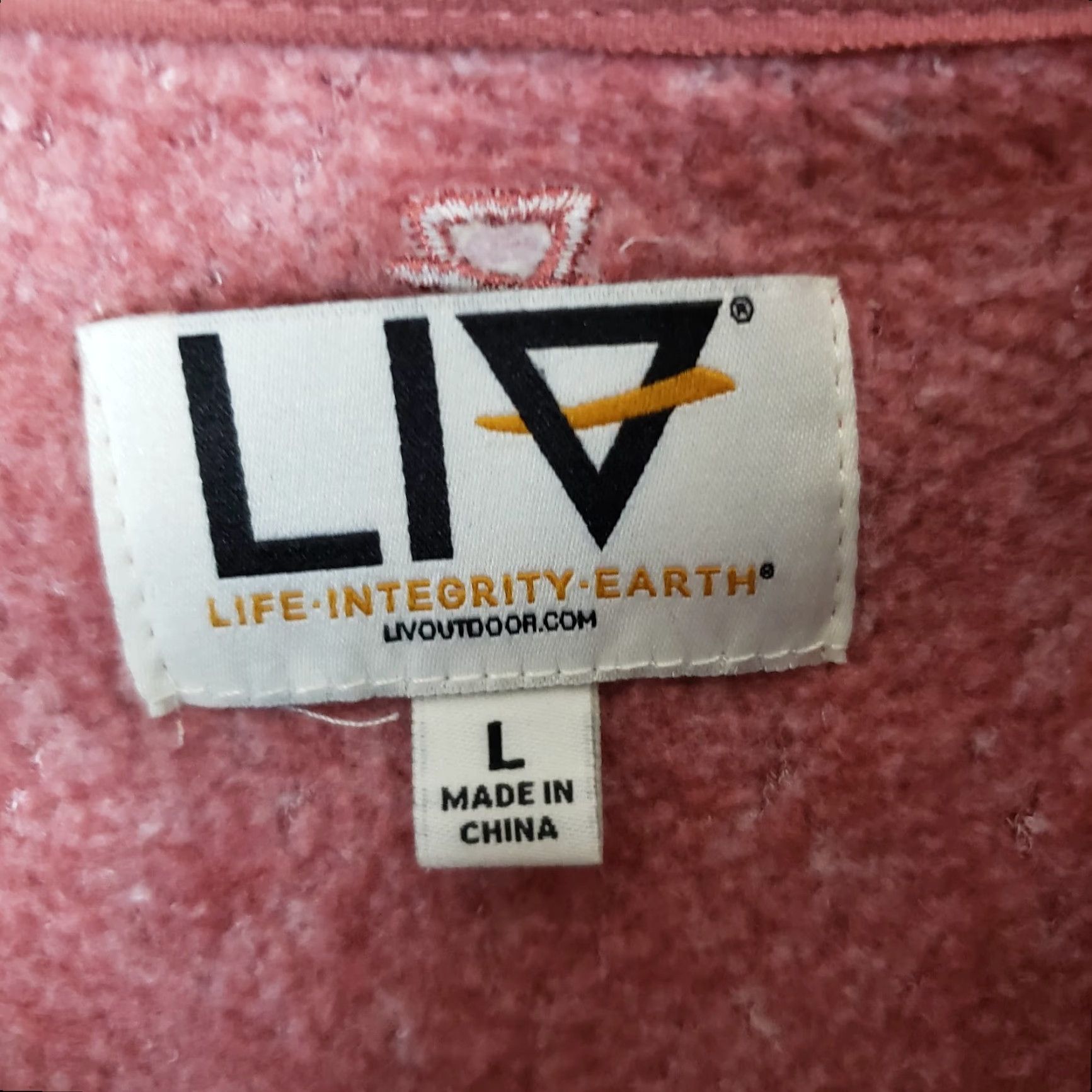 LIV Outdoor LIV Outdoor Womens Pullover Long Sleeve Pink Size Large 1/4 Zip Casual Activewear Shirt Size L / US 10 / IT 46 - 5 Thumbnail