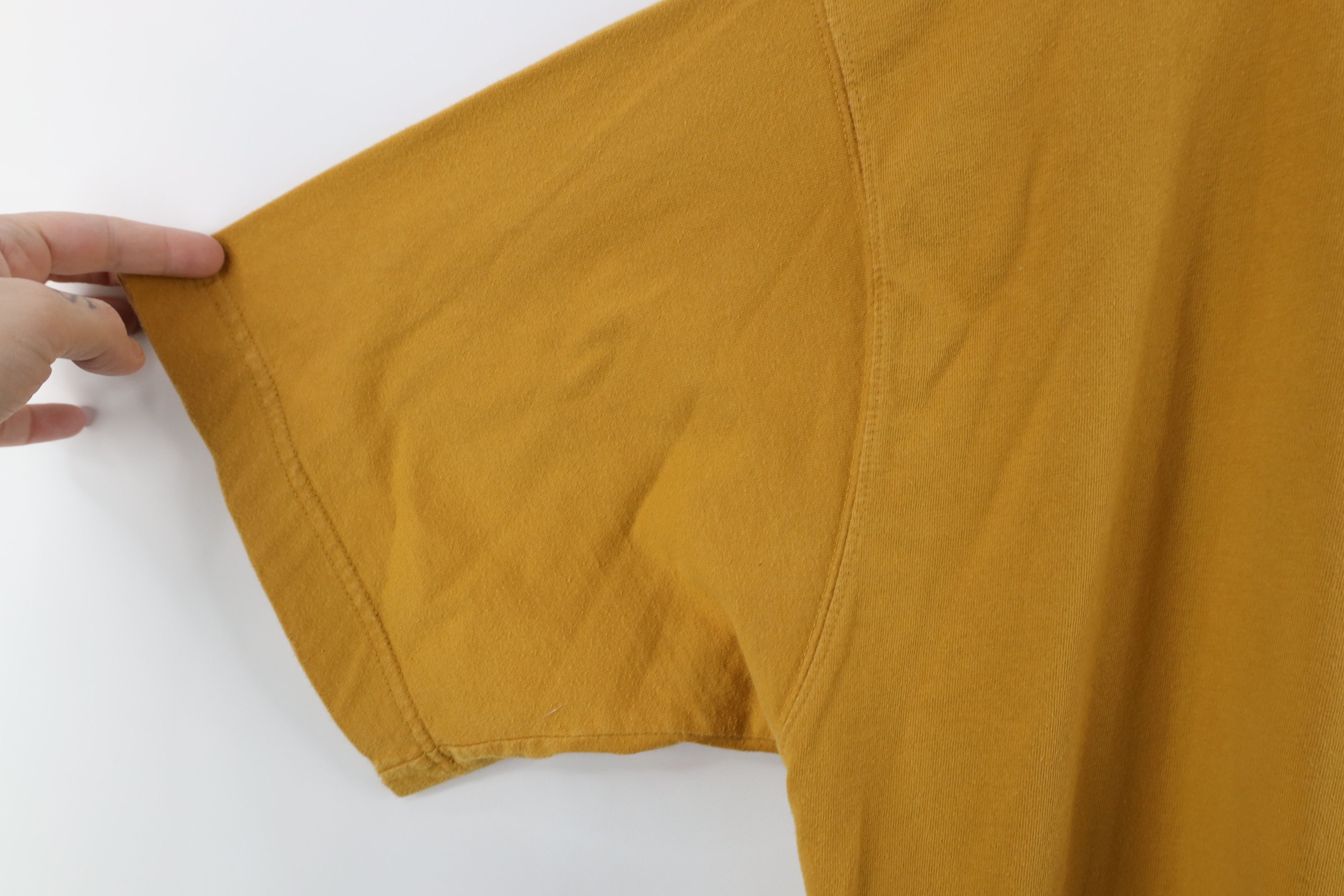Vintage Vintage 90s Streetwear Fit Pocket T-Shirt Yellow Cotton Size US XL / EU 56 / 4 - 8 Thumbnail