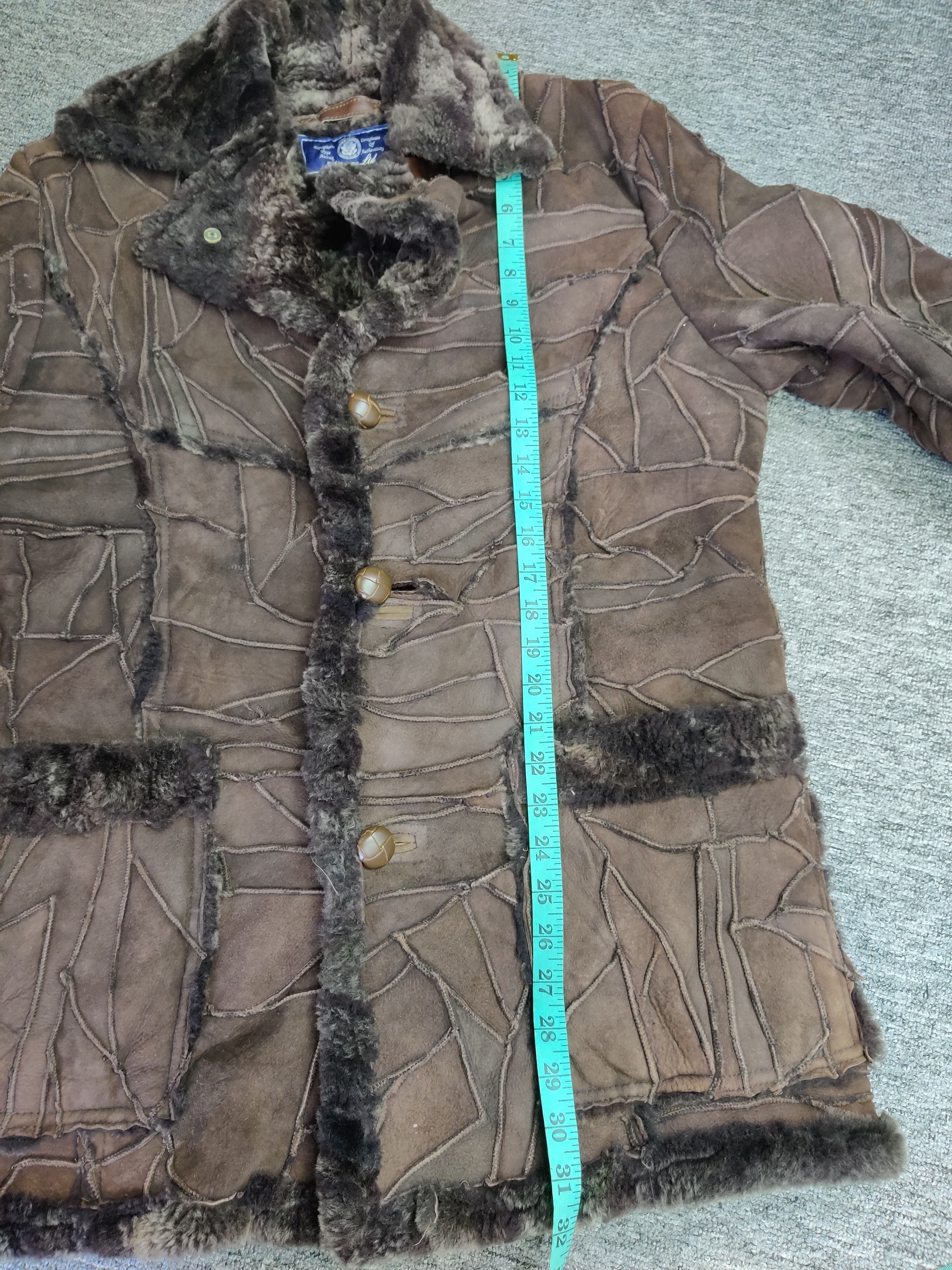 Avirex Vintage Avirex Patchwork Shearling Sheepskin Leather Coat Size US L / EU 52-54 / 3 - 16 Thumbnail