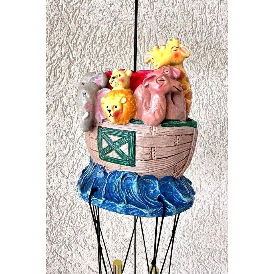 Handmade × Vintage Jim Shore Noahs Ark Windchimes New Vintage 1994 Christmas An Size ONE SIZE - 3 Thumbnail
