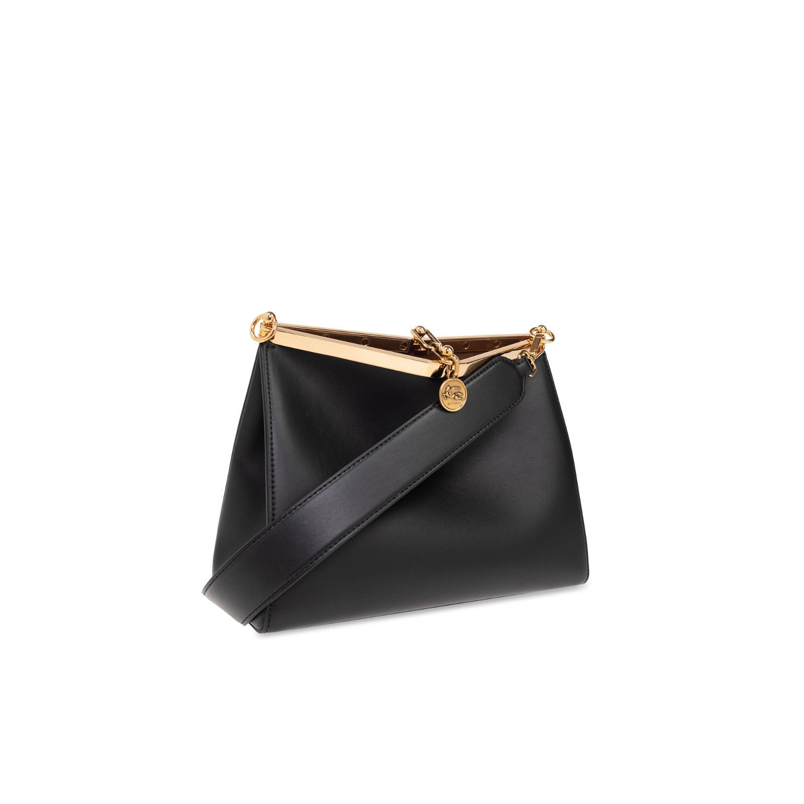 Etro ETRO Vela Medium Black Leather Shoulder Bag New And Authenti Size ONE SIZE - 3 Thumbnail
