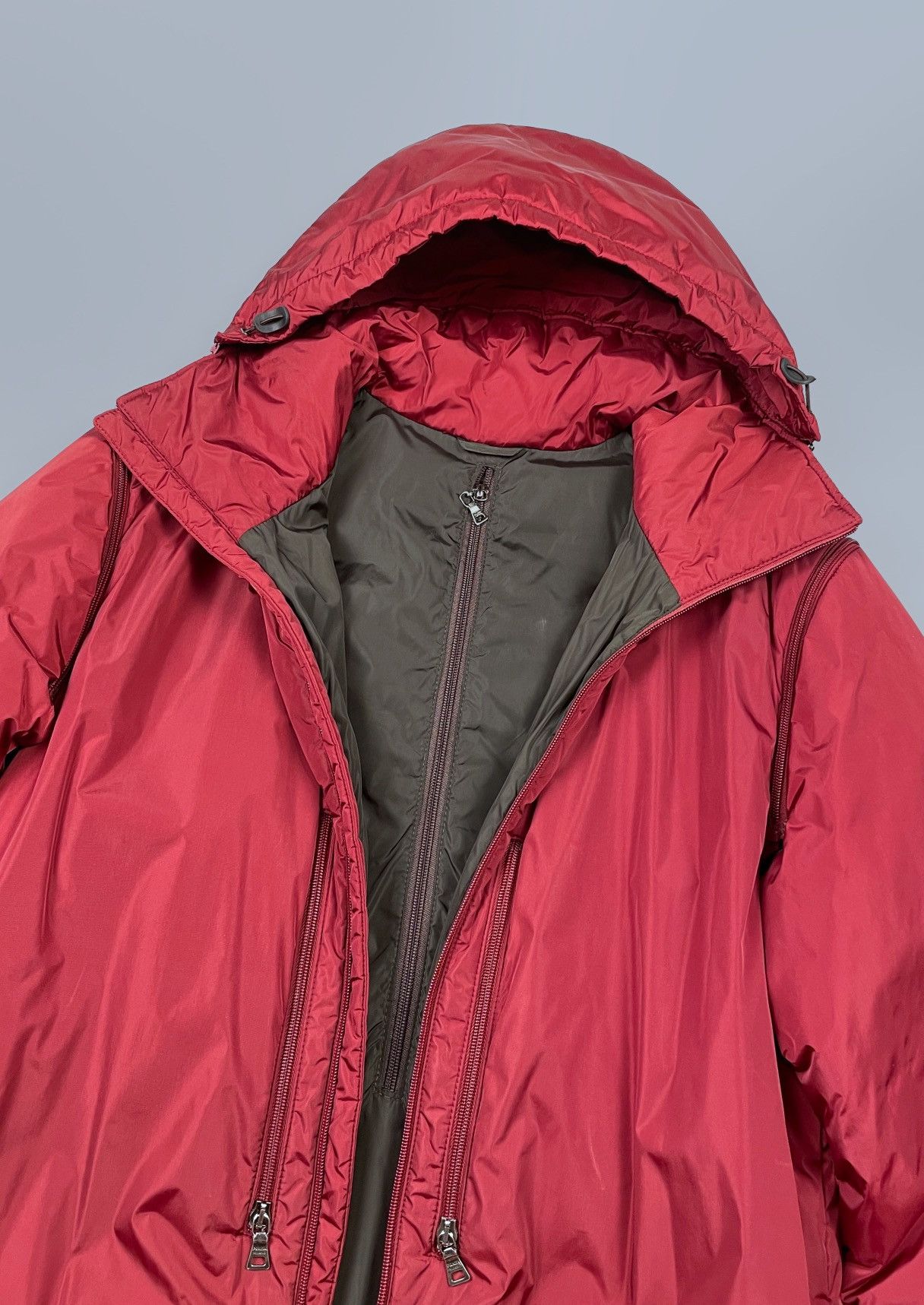 Prada Vintage 90s PRADA Red Tab Transformer Ski Zip Hood Jacket 52 Size US L / EU 52-54 / 3 - 9 Thumbnail