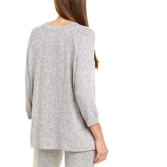 Donna Karan Donna Karan Sleepwear Heather Grey Sweater Top Size S / US 4 / IT 40 - 2 Thumbnail