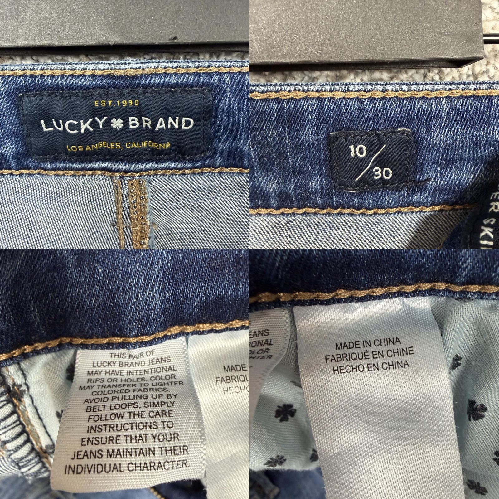 Lucky Brand Lucky Brand Ava Super Skinny Jeans Womens 10/30 Blue Mid Rise Stretch Denim Shirt? Size 32" / US 10 / IT 46 - 8 Thumbnail