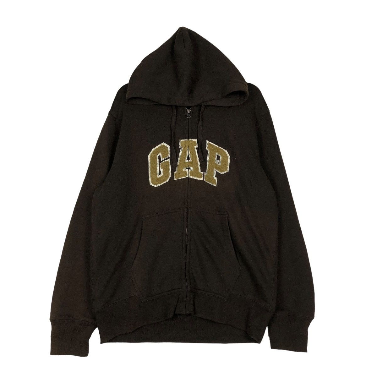 Japanese Brand 🔥VINTAGE ZIPPER JACKET GAP BIG LOGO SPELL OUT HOODIE Size US XL / EU 56 / 4 - 3 Thumbnail