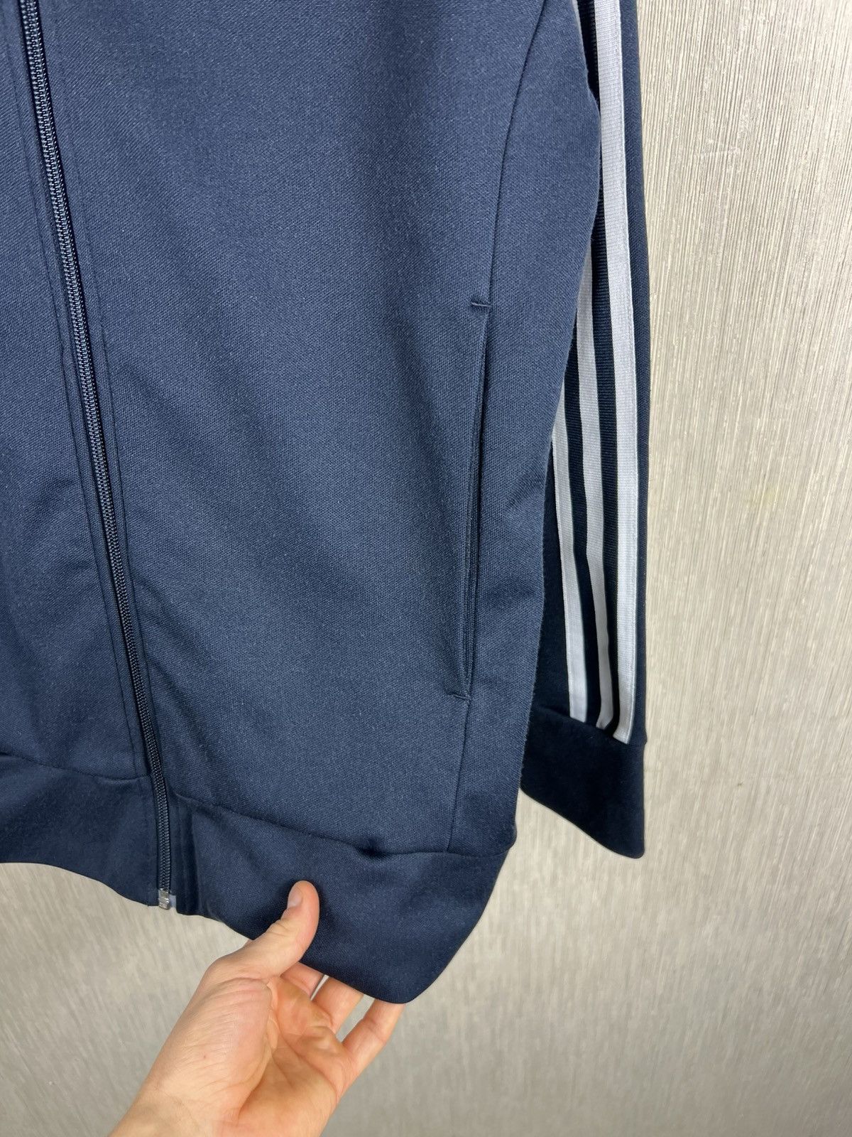 Adidas Vintage Adidas Scotland y2k navy zip track hoodie blokecore Size US L / EU 52-54 / 3 - 12 Thumbnail
