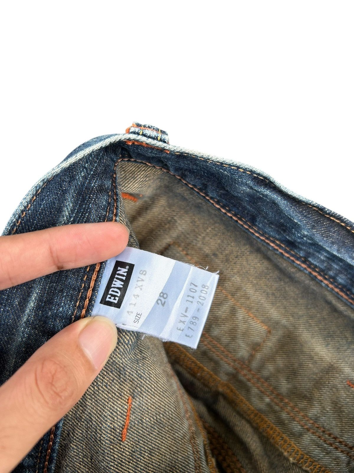 Kapital Double Waist Vintage Edwin Japanese Brand Denim jeans Size US 30 / EU 46 - 8 Thumbnail