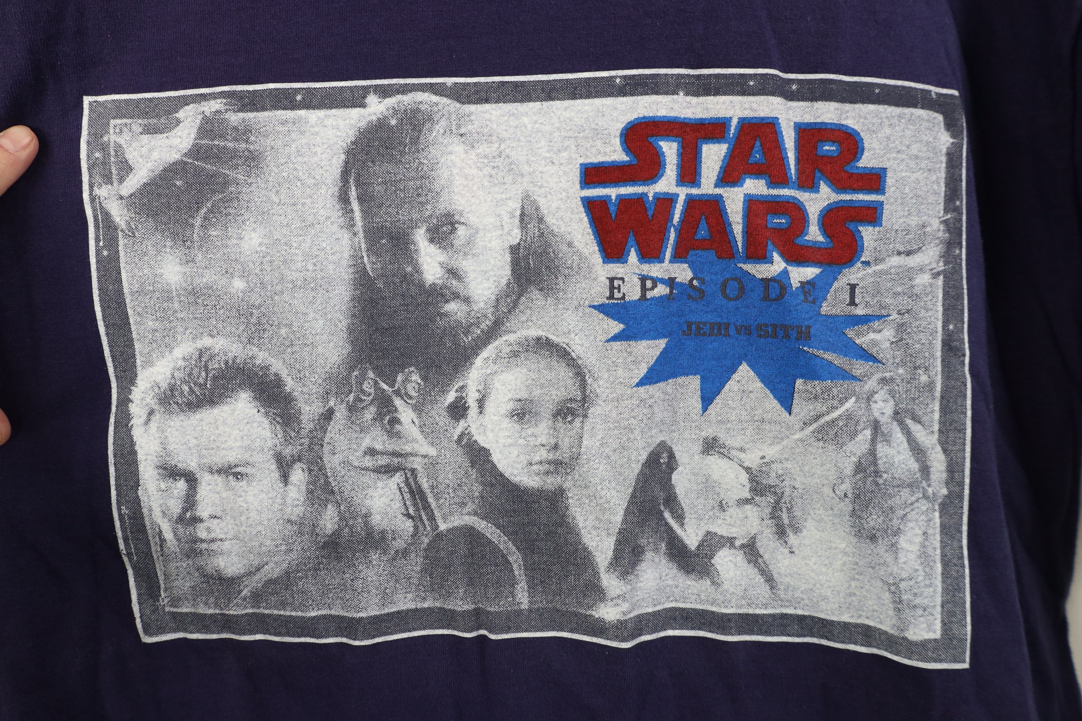 Vintage Vintage 90s Star Wars Episode 1 Movie T-Shirt Cotton Promo Size US XL / EU 56 / 4 - 4 Thumbnail